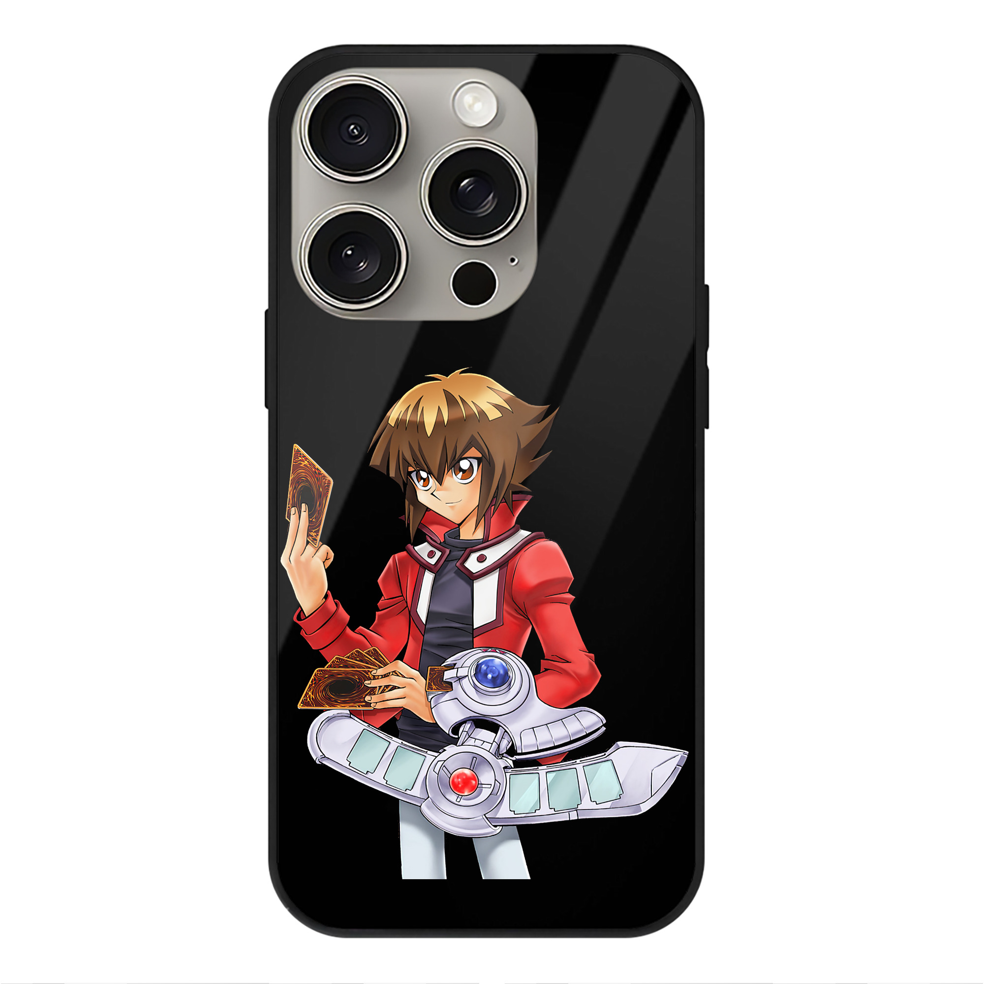 遊☆戯☆王 Yu-Gi-Oh! 【iPhone15Pro対応】スマホケース 耐衝撃＆黄変防止 背面ガラス