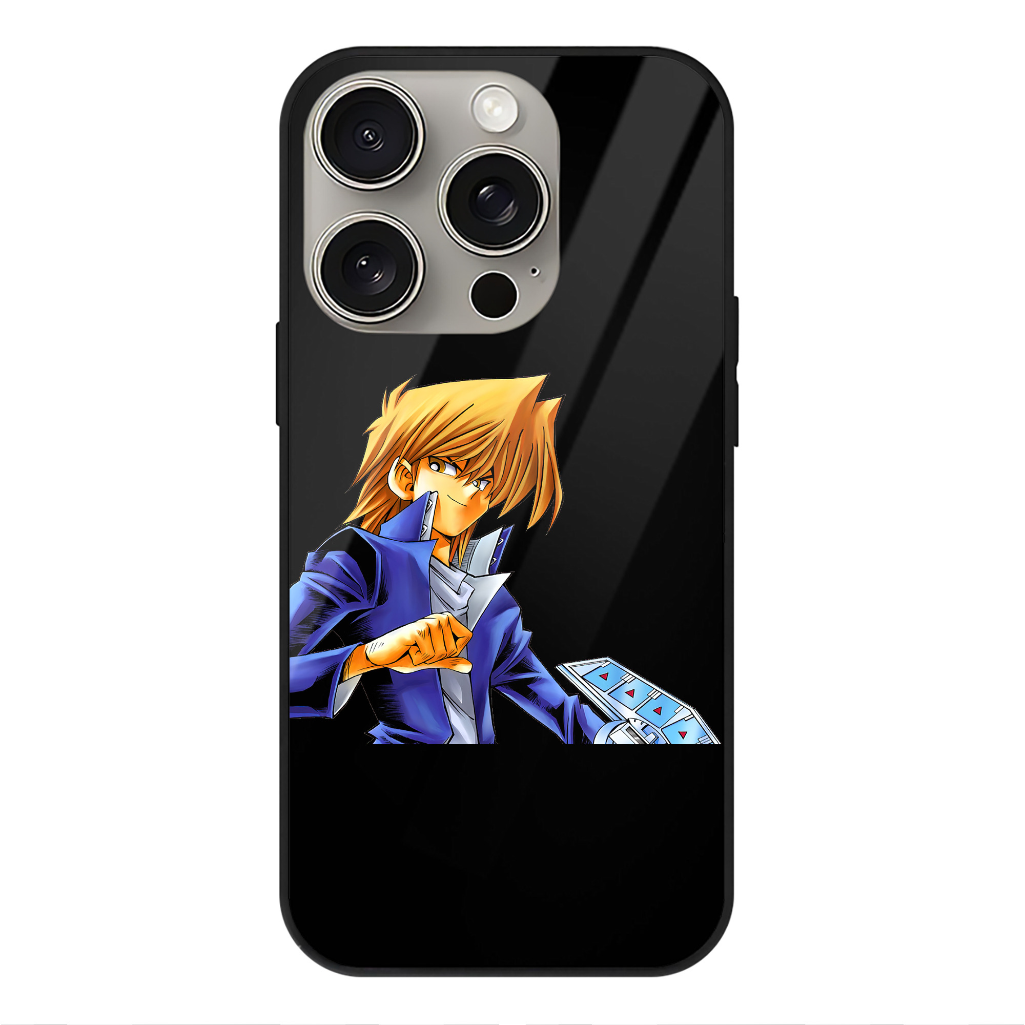 遊☆戯☆王 Yu-Gi-Oh! 【iPhone15Pro対応】スマホケース 耐衝撃＆黄変防止 背面ガラス