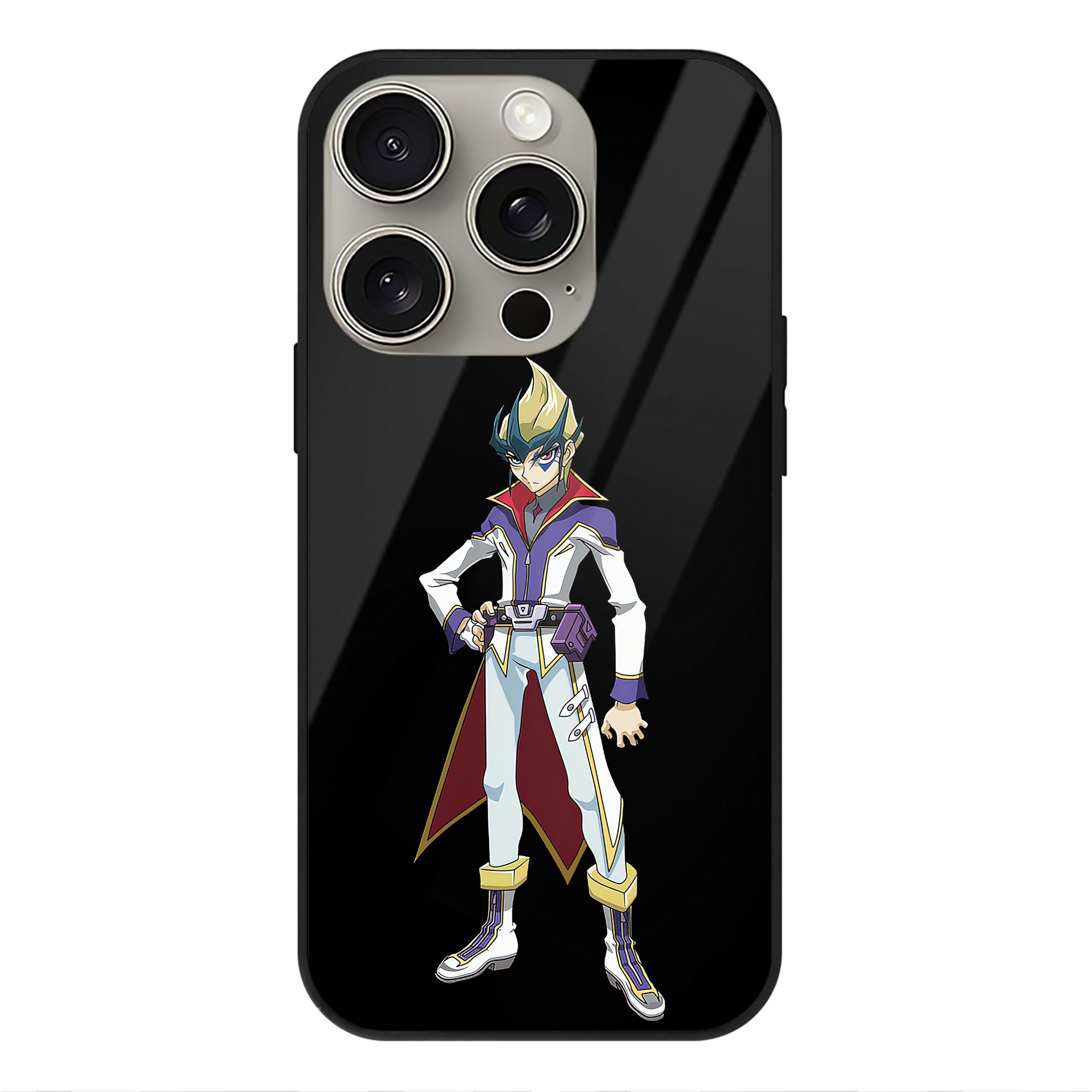 （画像用） 遊☆戯☆王 Yu-Gi-Oh! 【iPhone15Pro対応】スマホケース 耐衝撃＆黄変防止 背面ガラス
