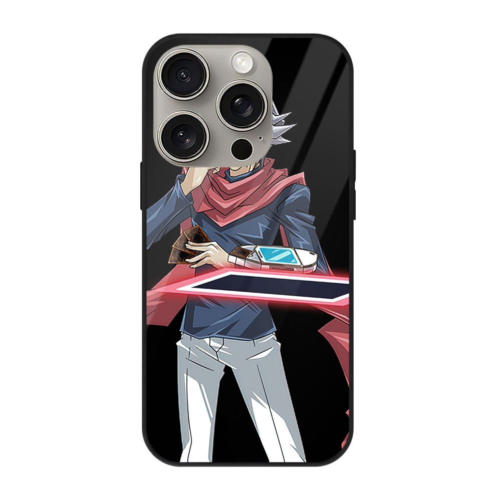 遊☆戯☆王 Yu-Gi-Oh! 【iPhone15Pro対応】スマホケース 耐衝撃＆黄変防止 背面ガラス