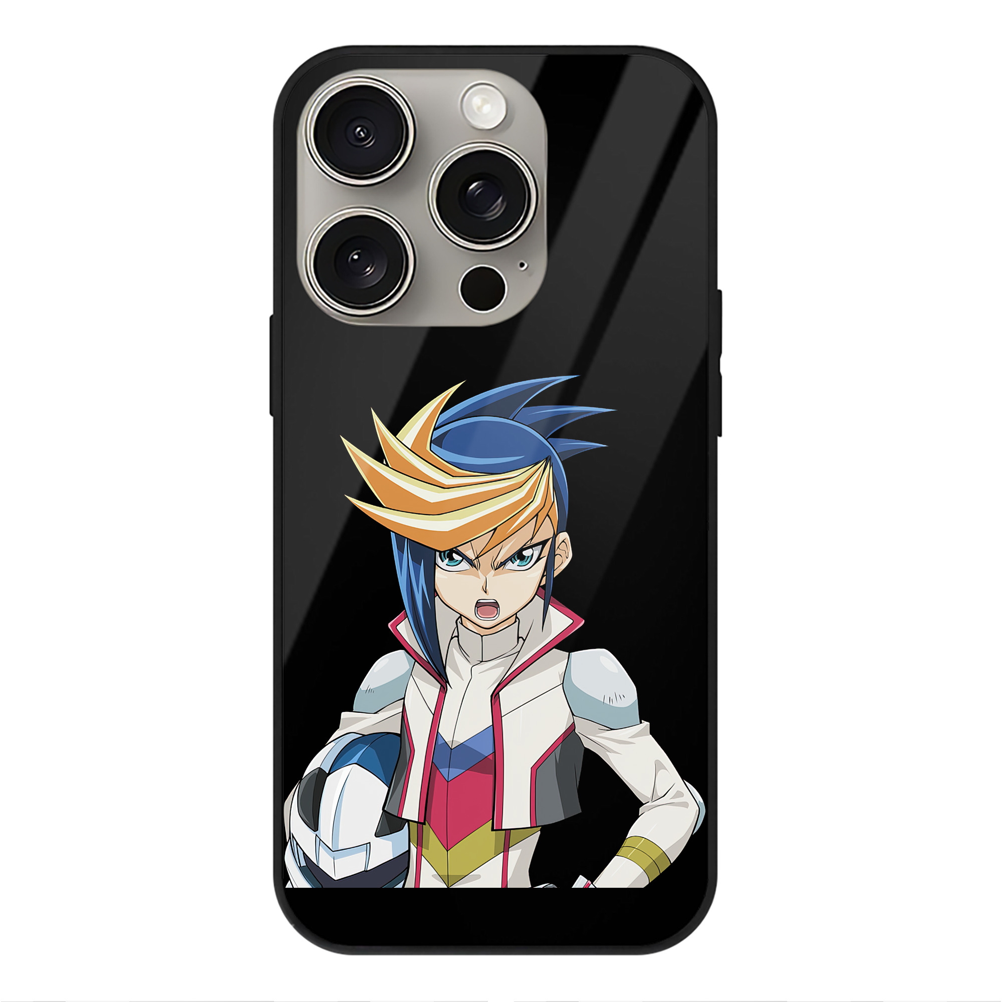 遊☆戯☆王 Yu-Gi-Oh! 【iPhone15Pro対応】スマホケース 耐衝撃＆黄変防止 背面ガラス