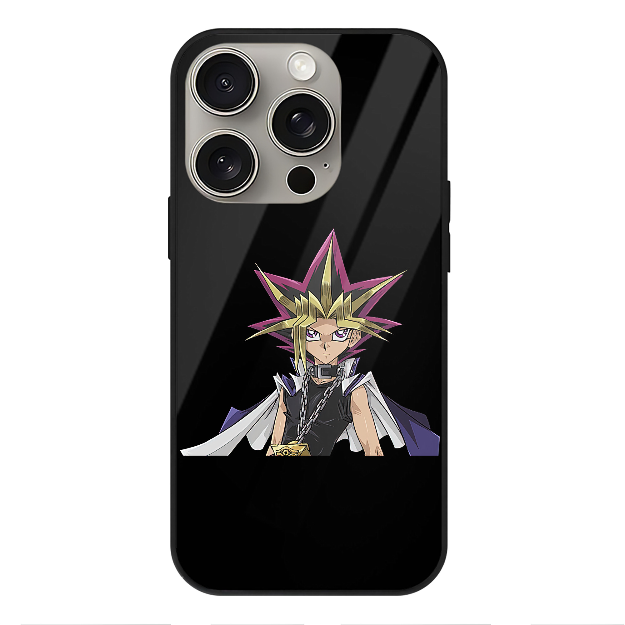 遊☆戯☆王 Yu-Gi-Oh! 【iPhone15Pro対応】スマホケース 耐衝撃＆黄変防止 背面ガラス