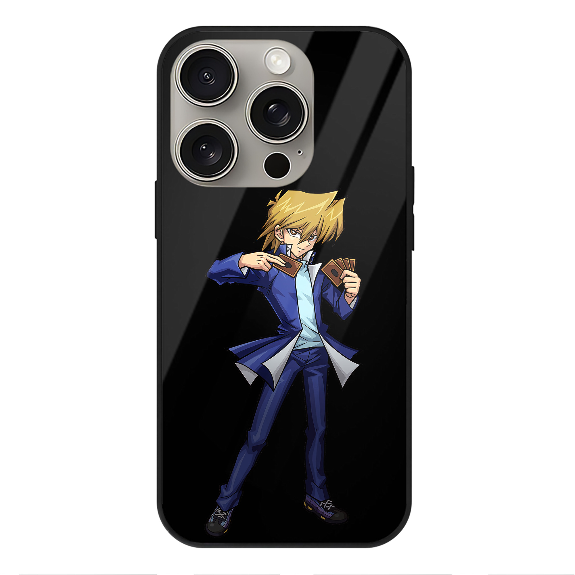 （画像用） 遊☆戯☆王 Yu-Gi-Oh! 【iPhone15Pro対応】スマホケース 耐衝撃＆黄変防止 背面ガラス