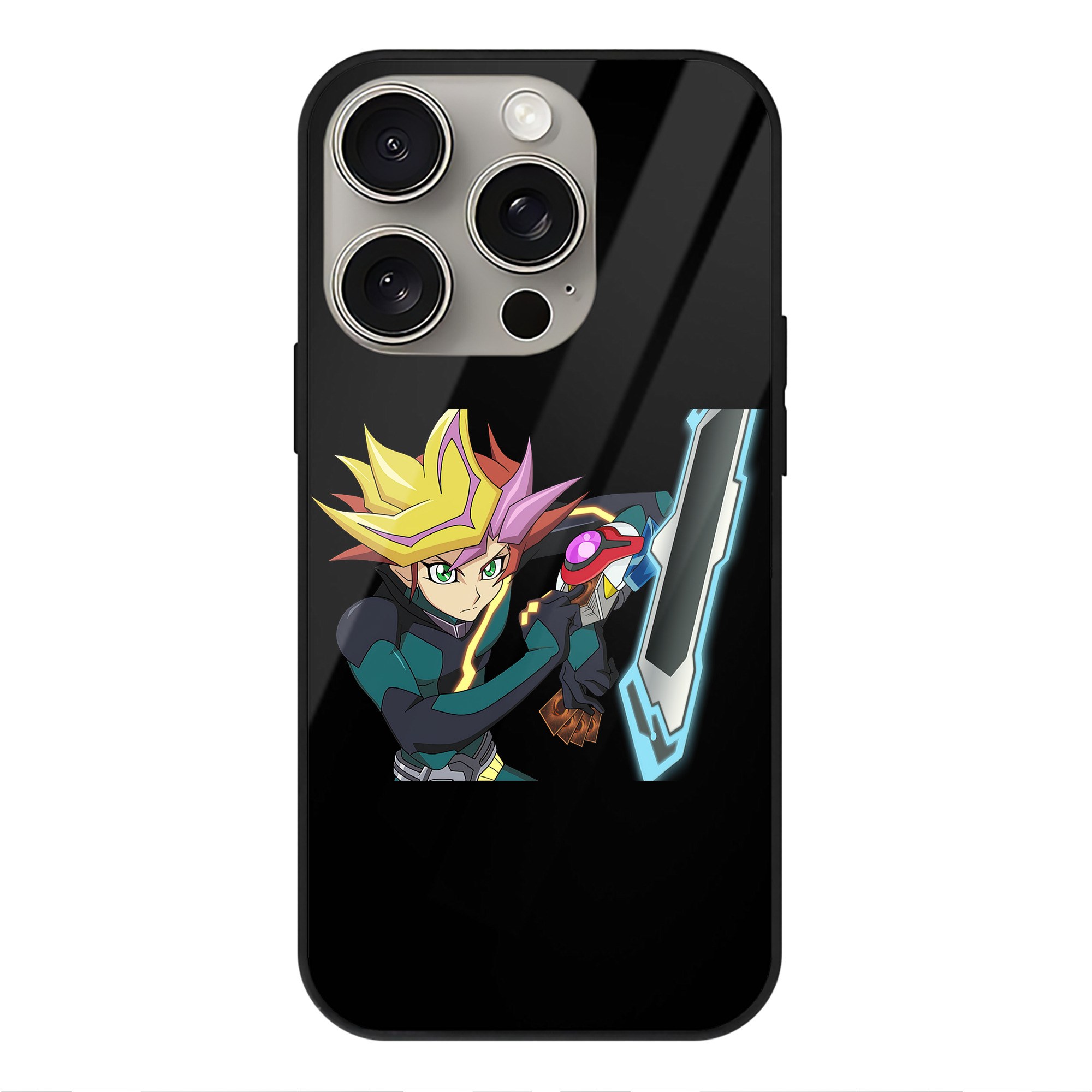 遊☆戯☆王 Yu-Gi-Oh! 【iPhone15Pro対応】スマホケース 耐衝撃＆黄変防止 背面ガラス