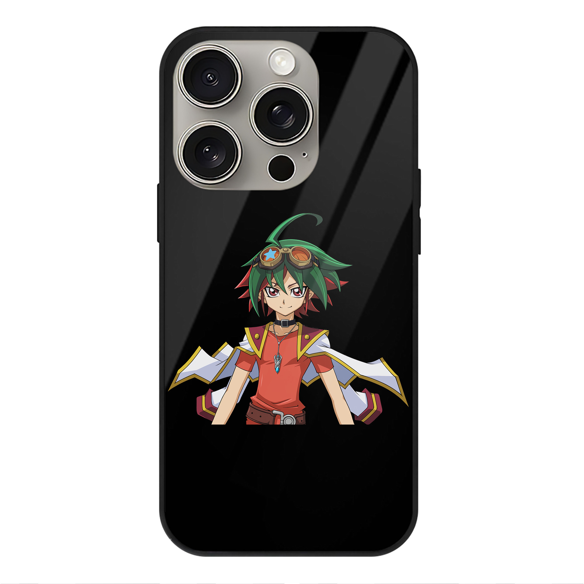（画像用） 遊☆戯☆王 Yu-Gi-Oh! 【iPhone15Pro対応】スマホケース 耐衝撃＆黄変防止 背面ガラス