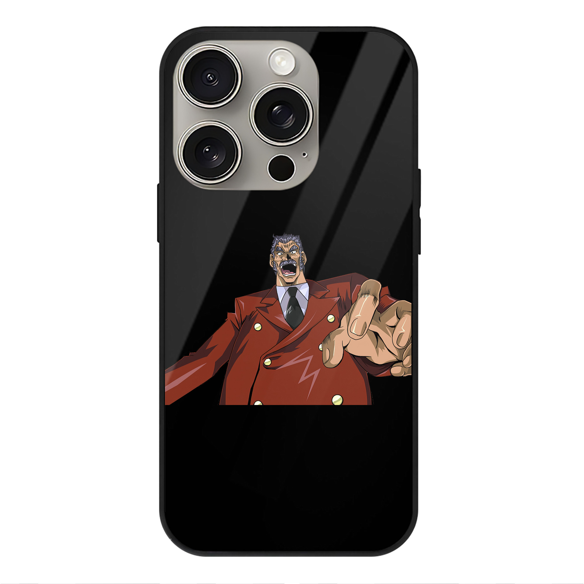 （画像用） 遊☆戯☆王 Yu-Gi-Oh! 【iPhone15Pro対応】スマホケース 耐衝撃＆黄変防止 背面ガラス