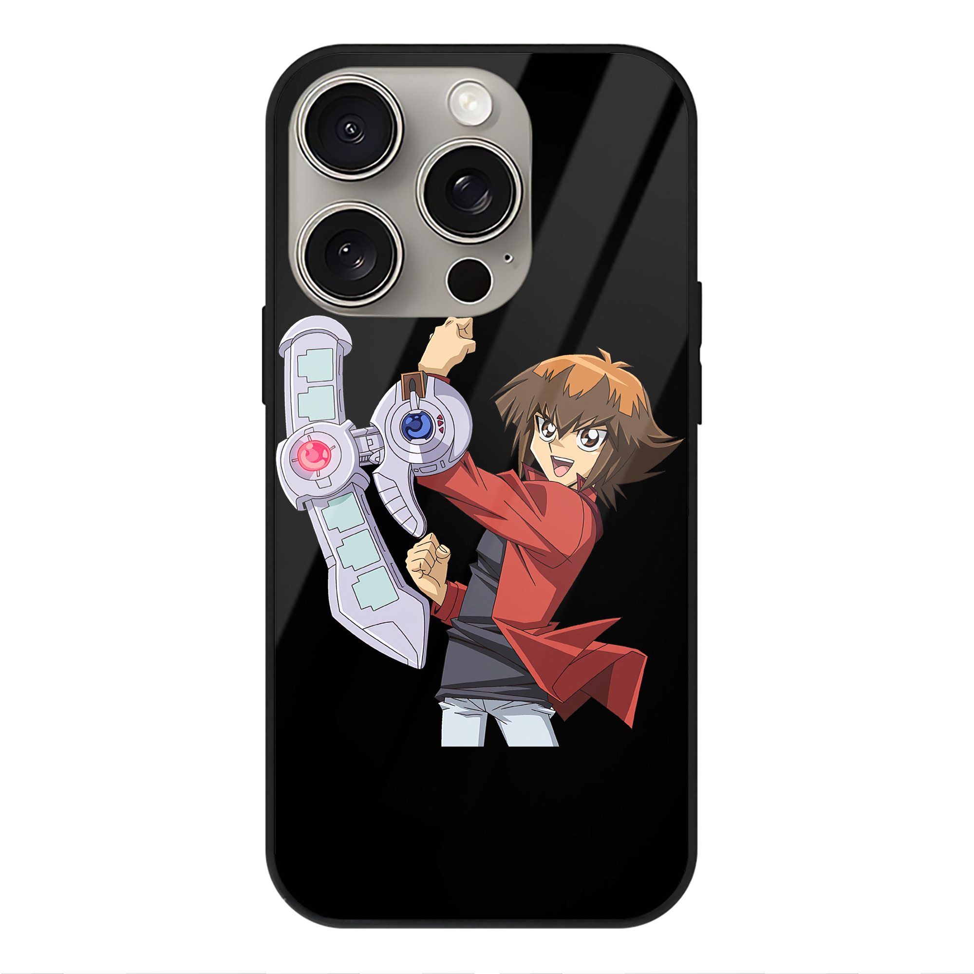 遊☆戯☆王 Yu-Gi-Oh! 【iPhone15Pro対応】スマホケース 耐衝撃＆黄変防止 背面ガラス