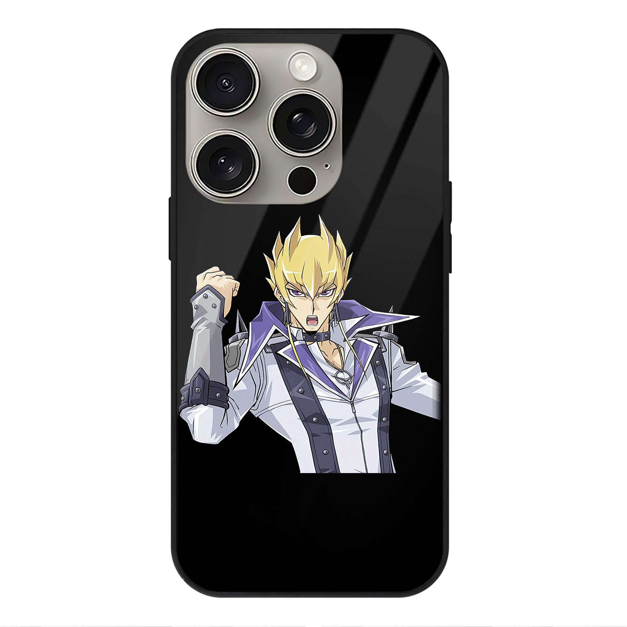 遊☆戯☆王 Yu-Gi-Oh! 【iPhone15Pro対応】スマホケース 耐衝撃＆黄変防止 背面ガラス