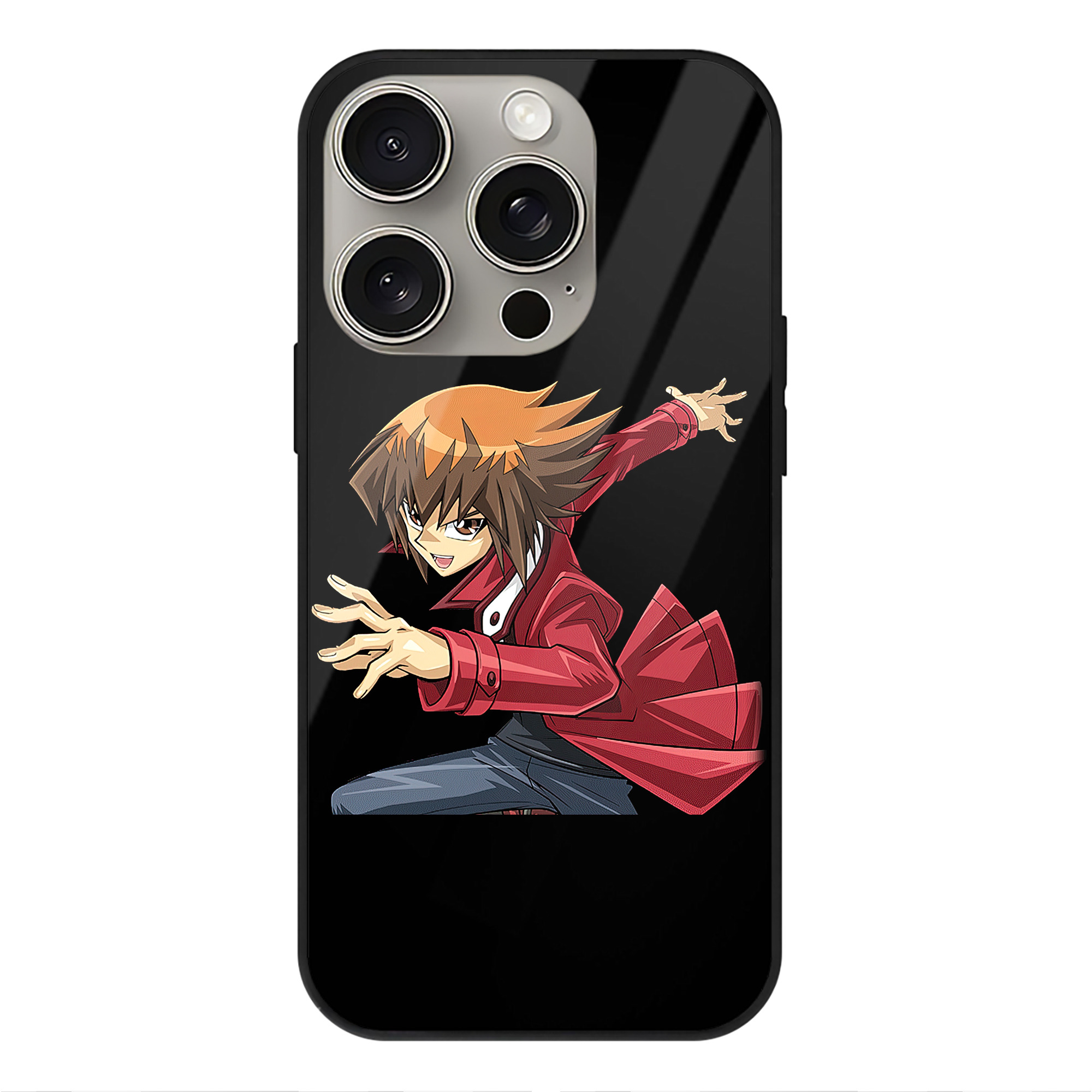 （画像用） 遊☆戯☆王 Yu-Gi-Oh! 【iPhone15Pro対応】スマホケース 耐衝撃＆黄変防止 背面ガラス