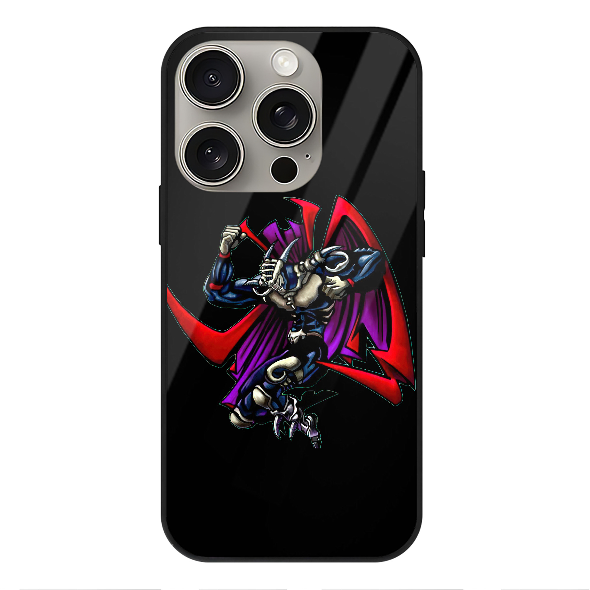 遊☆戯☆王 Yu-Gi-Oh! 【iPhone15Pro対応】スマホケース 耐衝撃＆黄変防止 背面ガラス