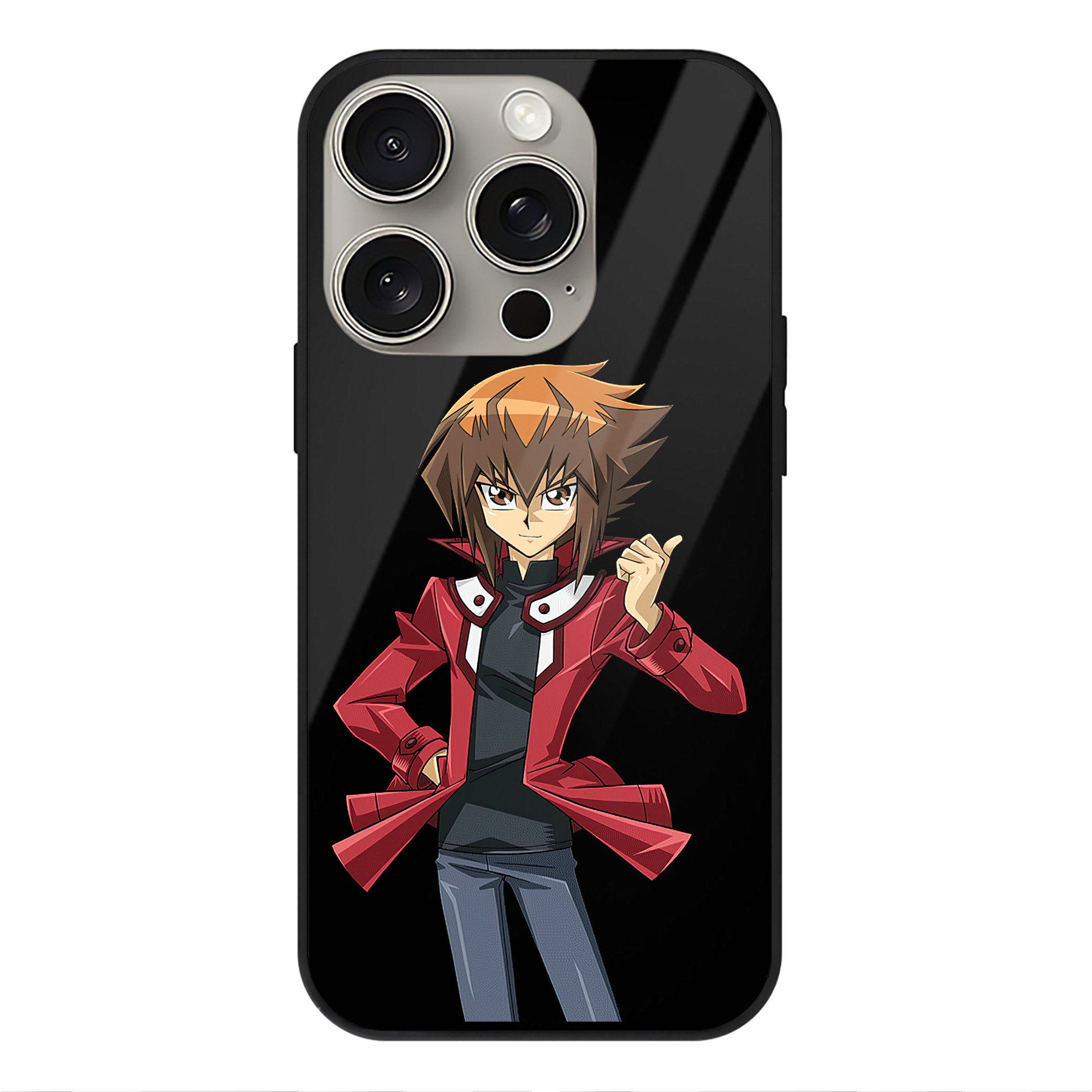 （画像用） 遊☆戯☆王 Yu-Gi-Oh! 【iPhone15Pro対応】スマホケース 耐衝撃＆黄変防止 背面ガラス