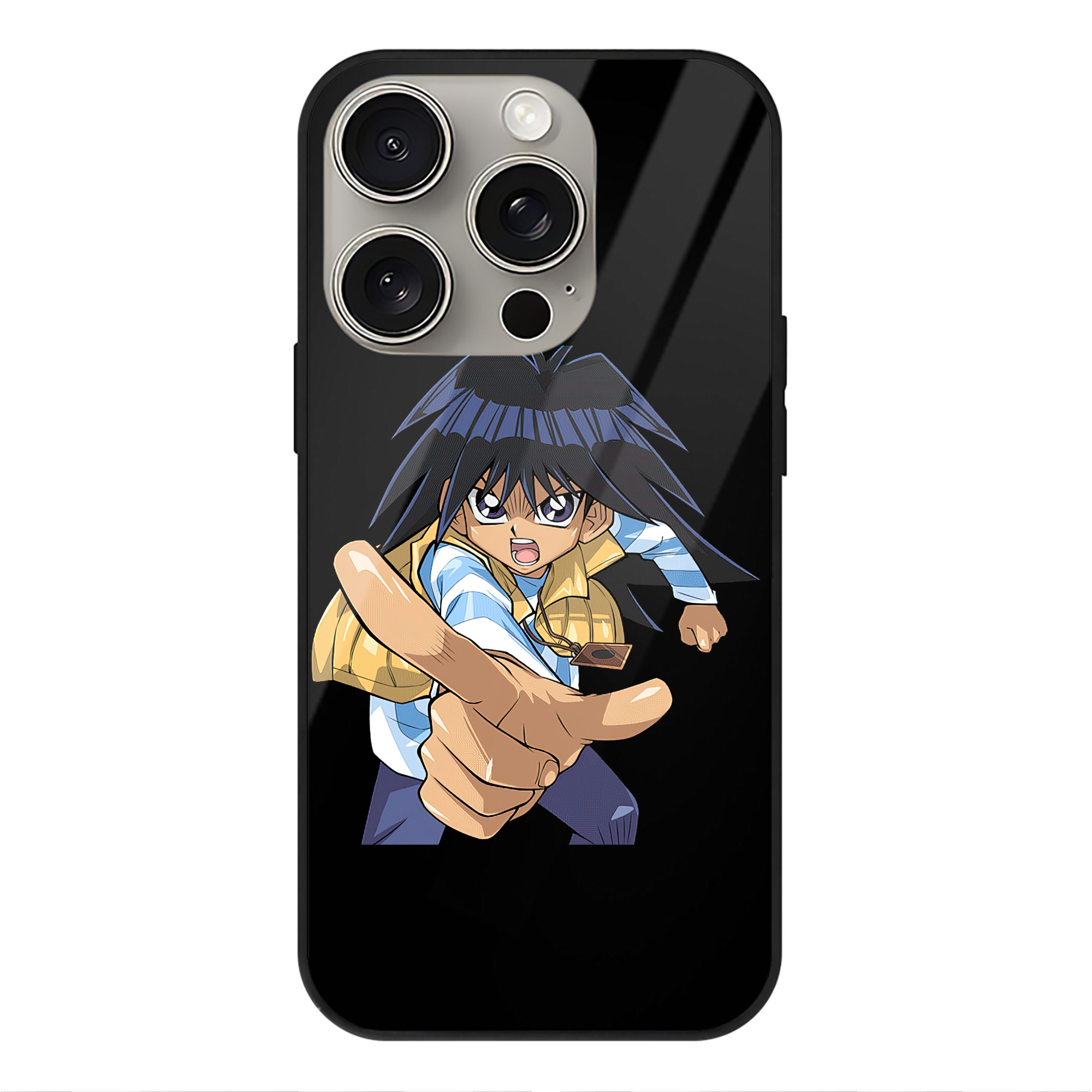 遊☆戯☆王 Yu-Gi-Oh! 【iPhone15Pro対応】スマホケース 耐衝撃＆黄変防止 背面ガラス