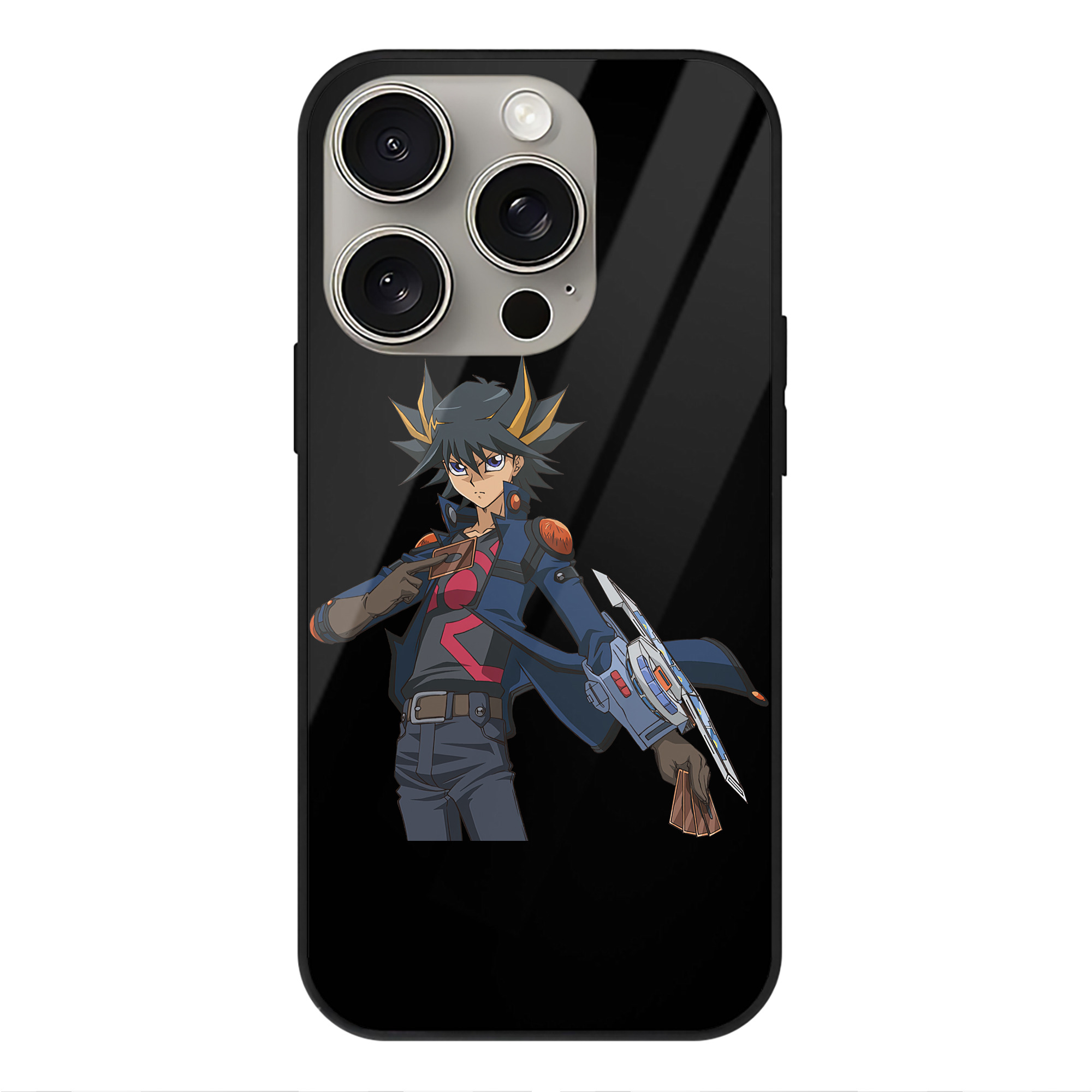 遊☆戯☆王 Yu-Gi-Oh! 【iPhone15Pro対応】スマホケース 耐衝撃＆黄変防止 背面ガラス