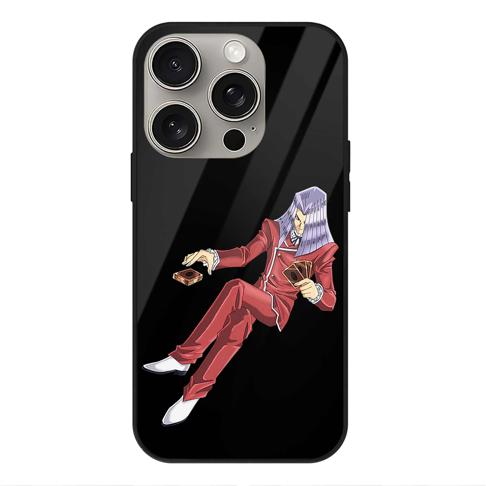 遊☆戯☆王 Yu-Gi-Oh! 【iPhone15Pro対応】スマホケース 耐衝撃＆黄変防止 背面ガラス