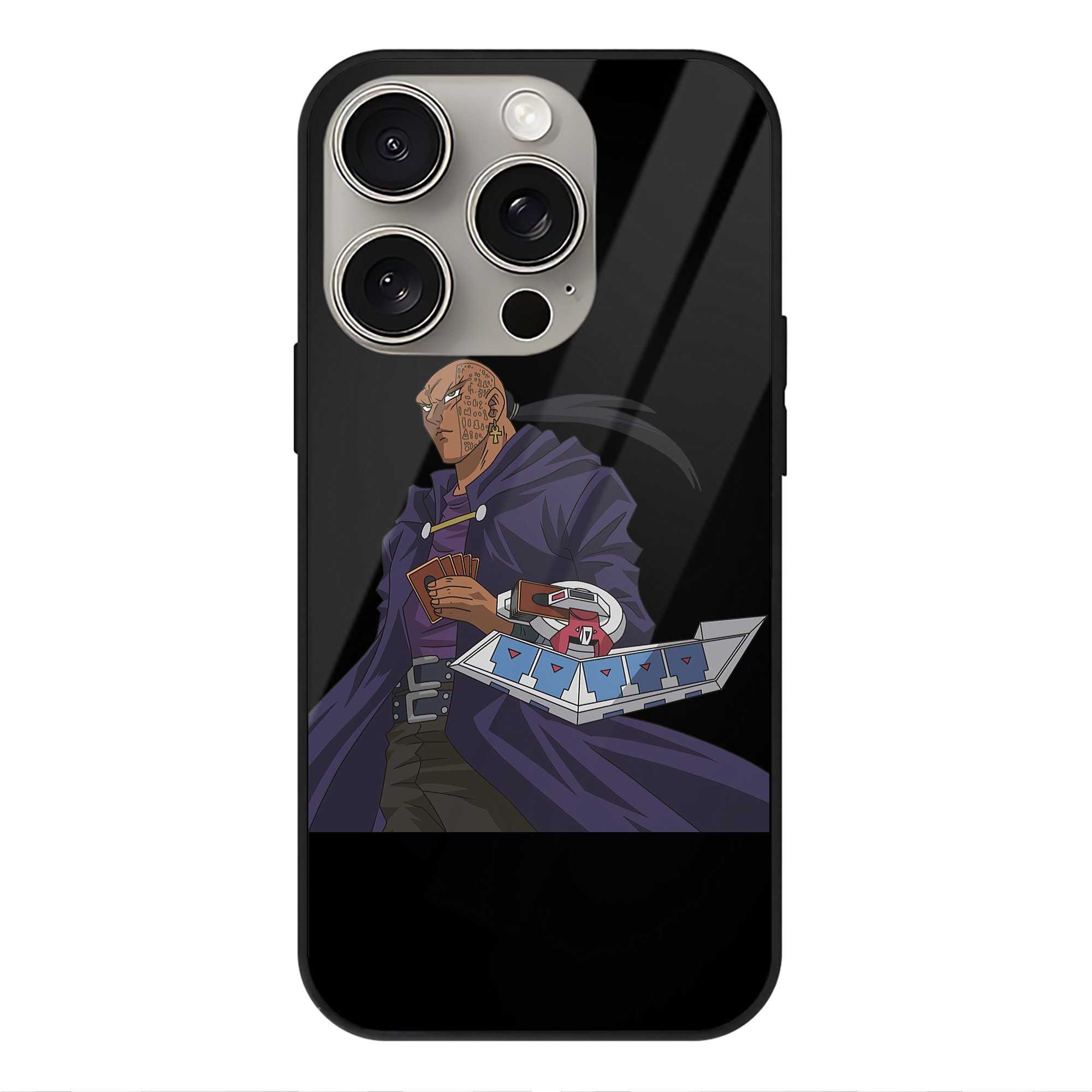 （画像用） 遊☆戯☆王 Yu-Gi-Oh! 【iPhone15Pro対応】スマホケース 耐衝撃＆黄変防止 背面ガラス