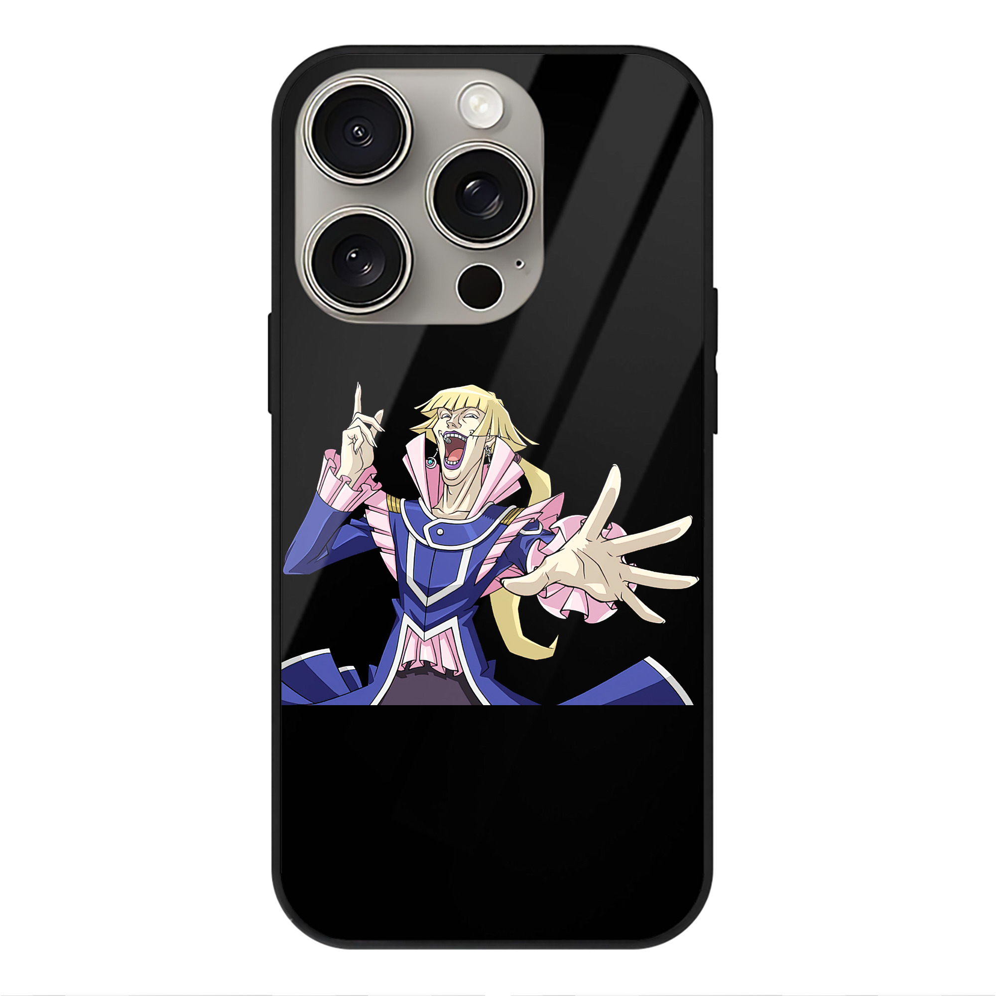 遊☆戯☆王 Yu-Gi-Oh! 【iPhone15Pro対応】スマホケース 耐衝撃＆黄変防止 背面ガラス