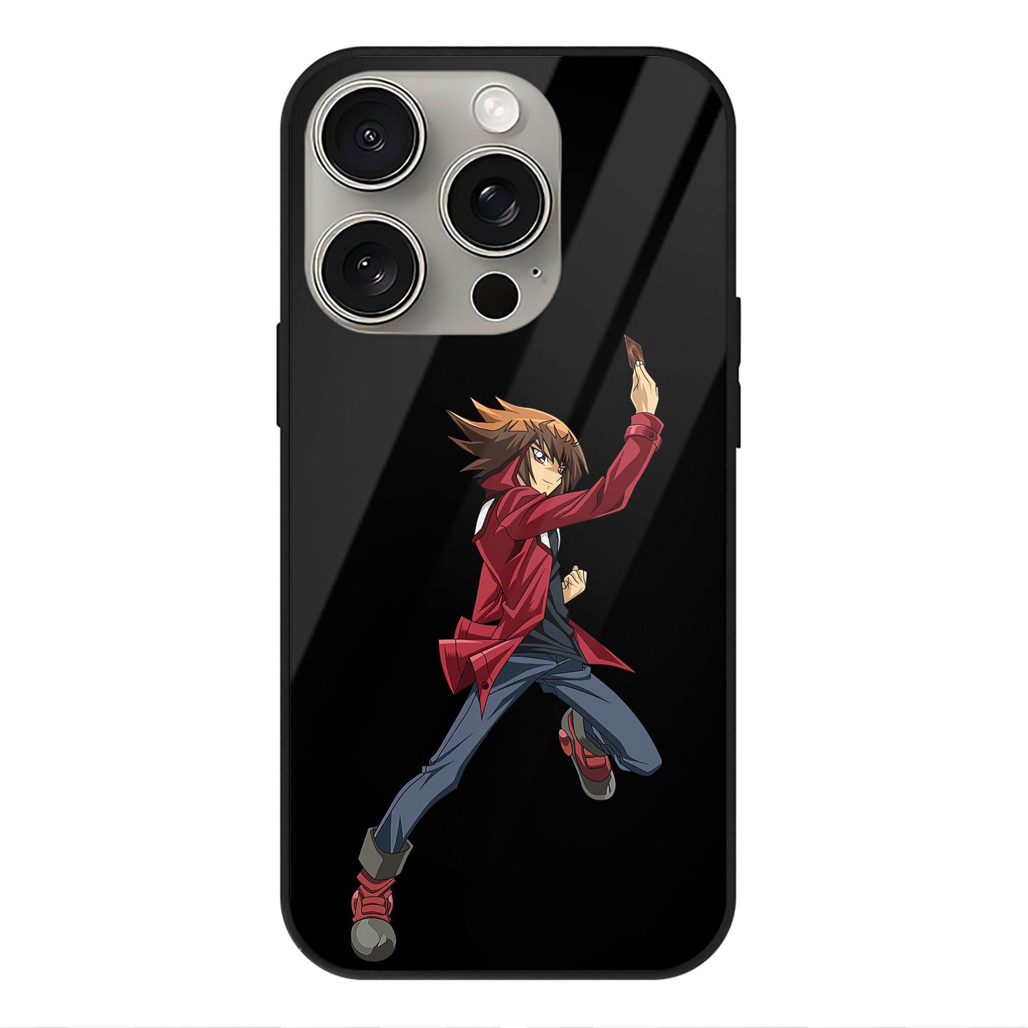 （画像用） 遊☆戯☆王 Yu-Gi-Oh! 【iPhone15Pro対応】スマホケース 耐衝撃＆黄変防止 背面ガラス