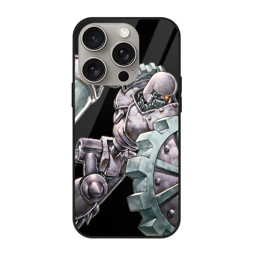 （画像用） 遊☆戯☆王 Yu-Gi-Oh! 【iPhone15Pro対応】スマホケース 耐衝撃＆黄変防止 背面ガラス
