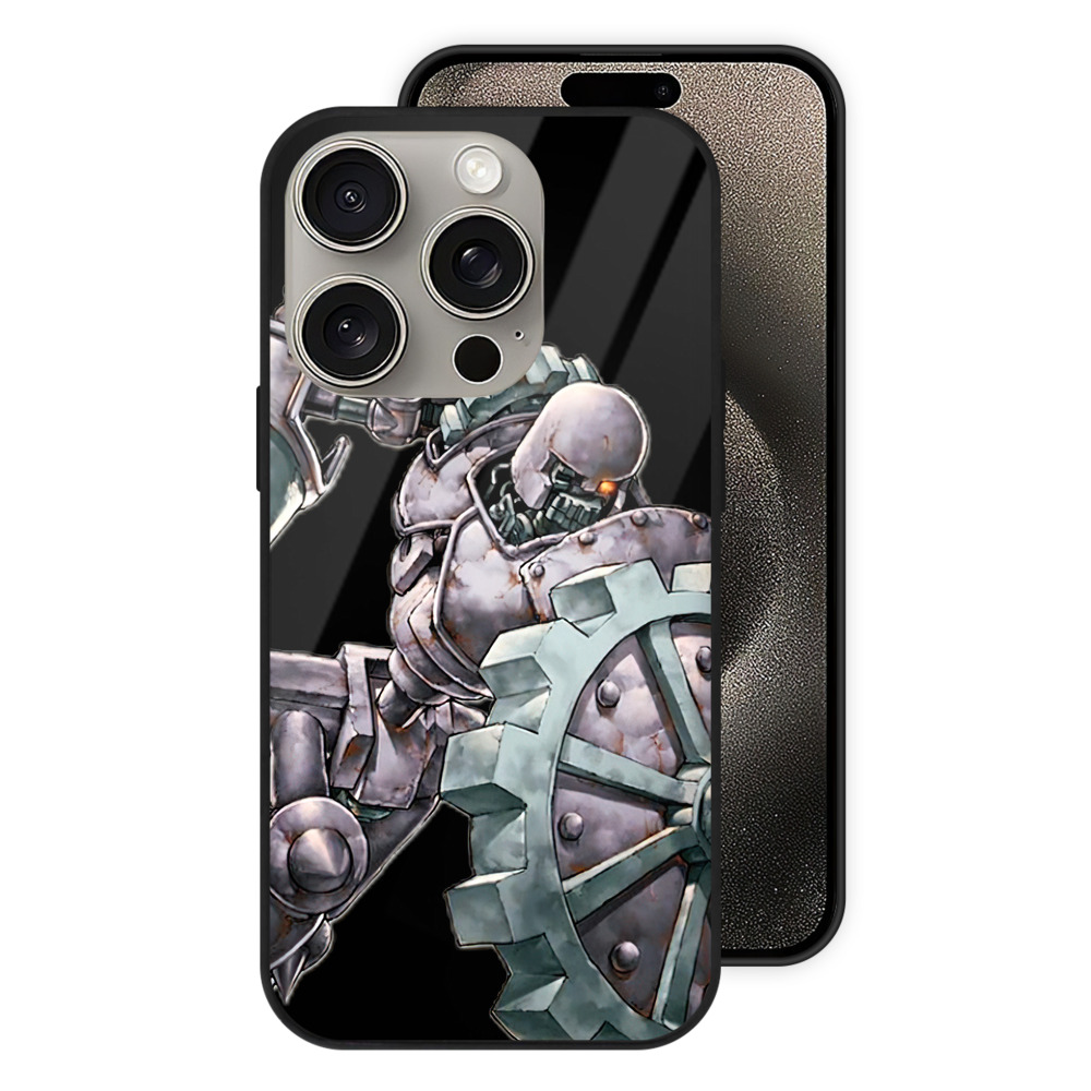 （画像用） 遊☆戯☆王 Yu-Gi-Oh! 【iPhone15Pro対応】スマホケース 耐衝撃＆黄変防止 背面ガラス