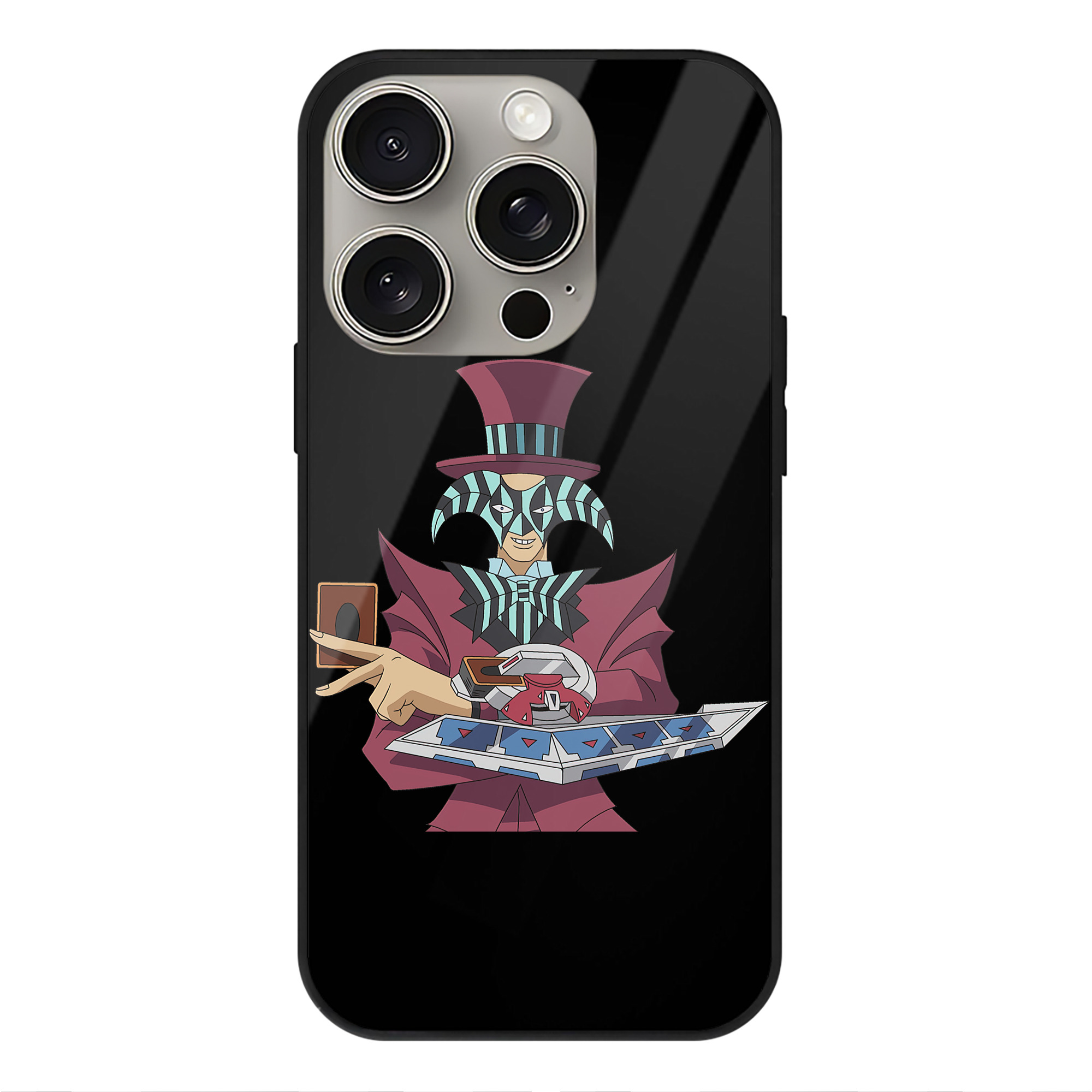 遊☆戯☆王 Yu-Gi-Oh! 【iPhone15Pro対応】スマホケース 耐衝撃＆黄変防止 背面ガラス