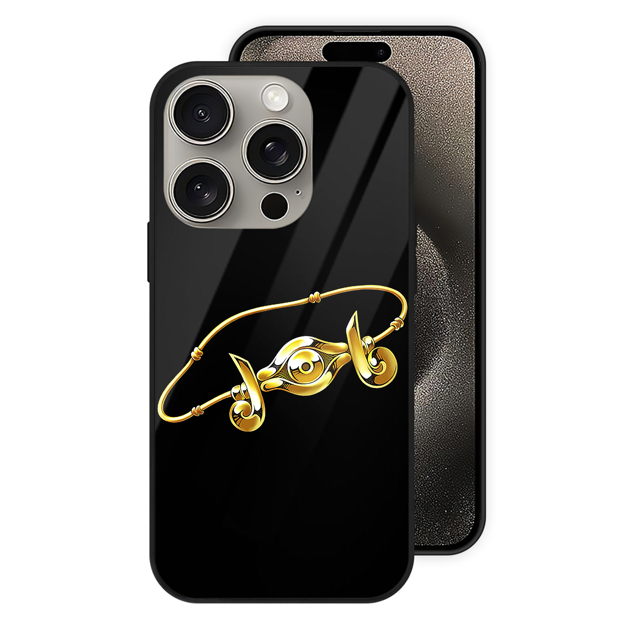 （画像用） 遊☆戯☆王 Yu-Gi-Oh! 【iPhone15Pro対応】スマホケース 耐衝撃＆黄変防止 背面ガラス