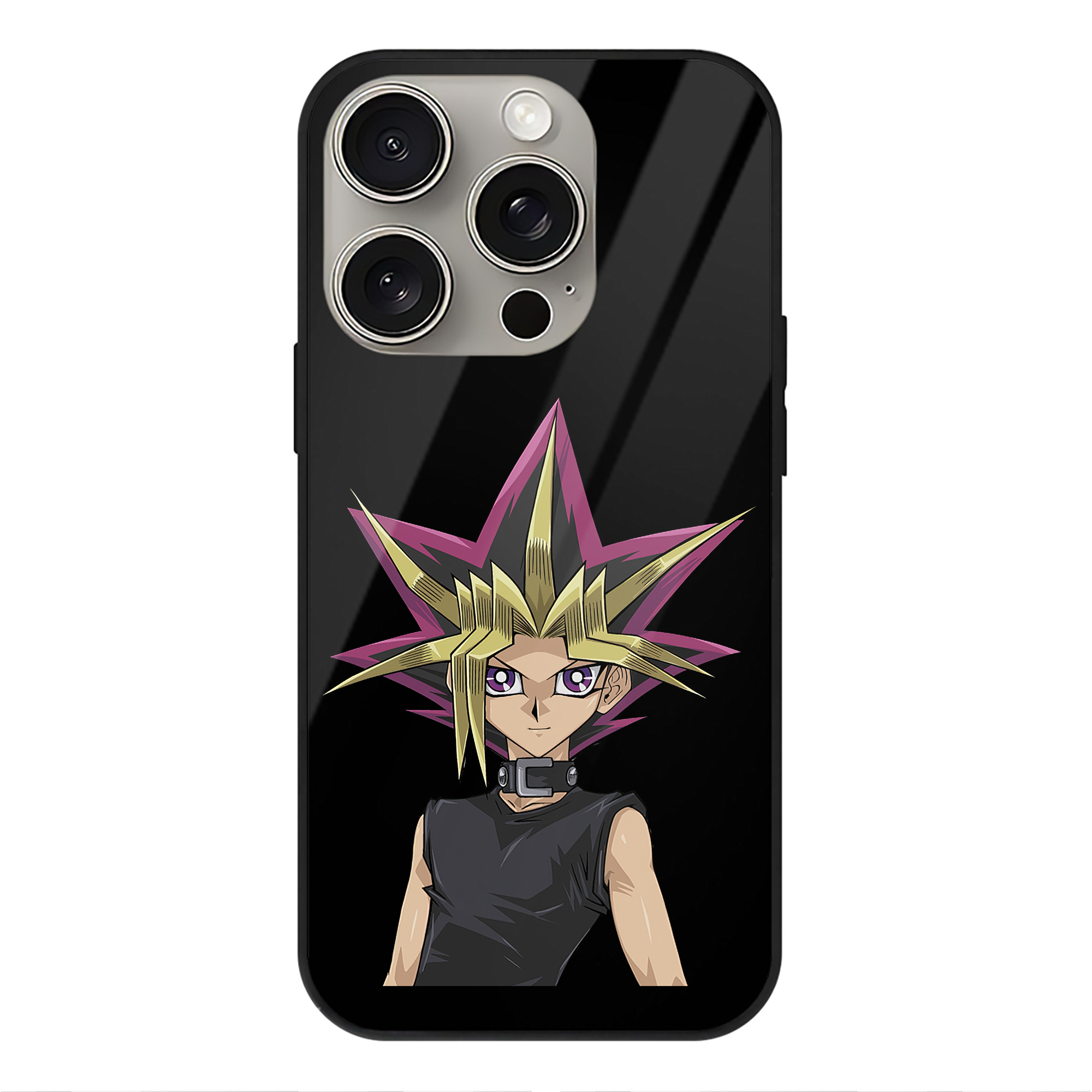 遊☆戯☆王 Yu-Gi-Oh! 【iPhone15Pro対応】スマホケース 耐衝撃＆黄変防止 背面ガラス