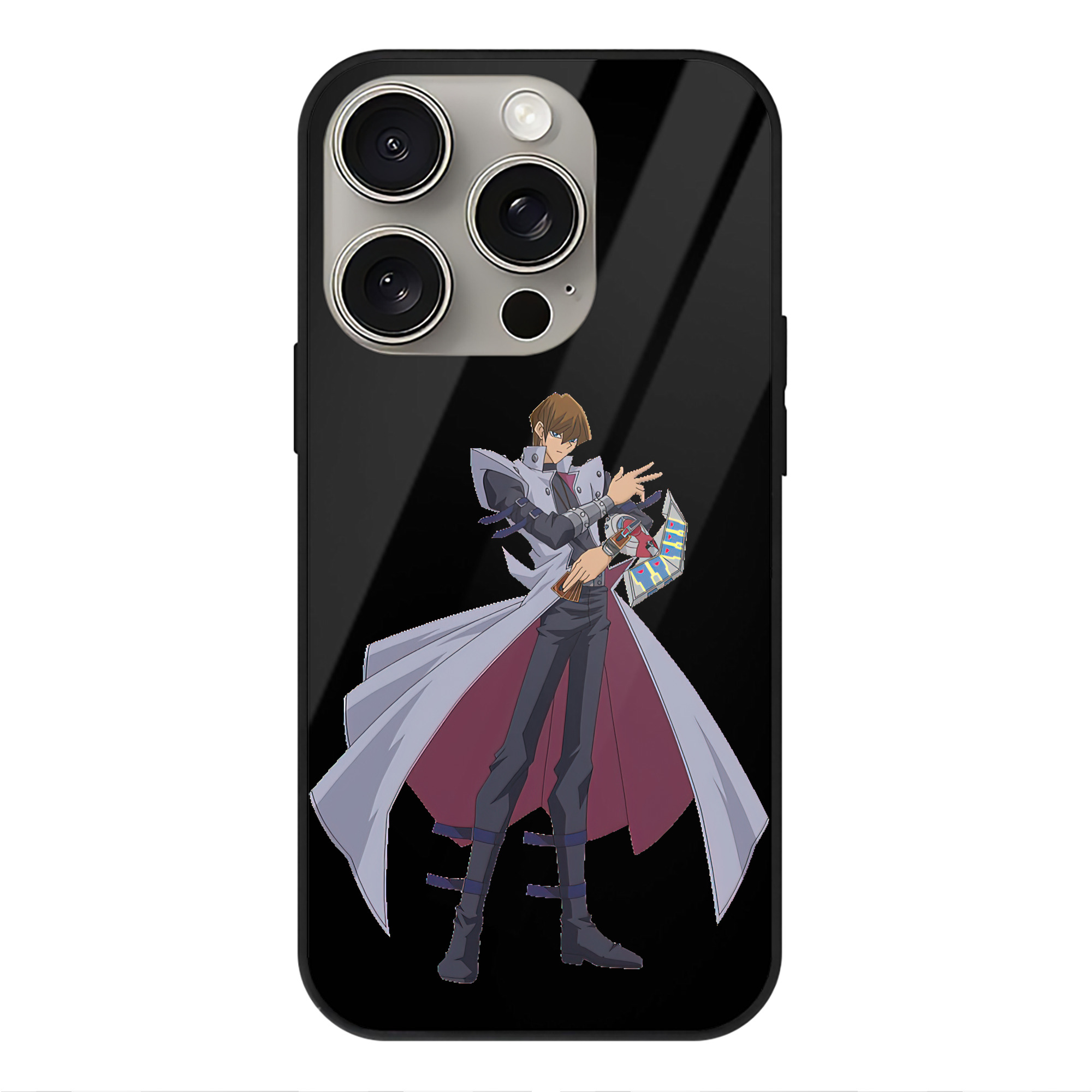 （画像用） 遊☆戯☆王 Yu-Gi-Oh! 【iPhone15Pro対応】スマホケース 耐衝撃＆黄変防止 背面ガラス