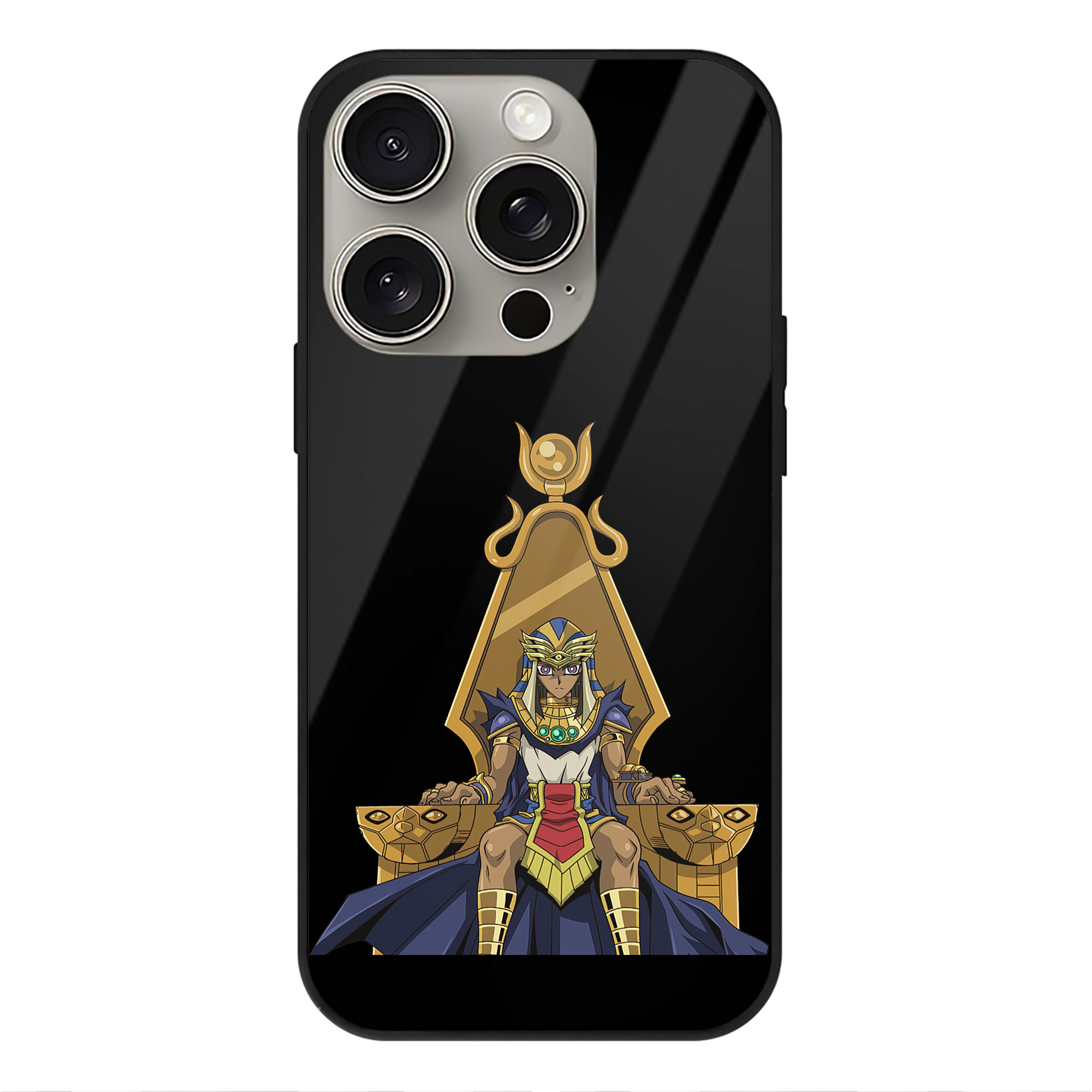 遊☆戯☆王 Yu-Gi-Oh! 【iPhone15Pro対応】スマホケース 耐衝撃＆黄変防止 背面ガラス