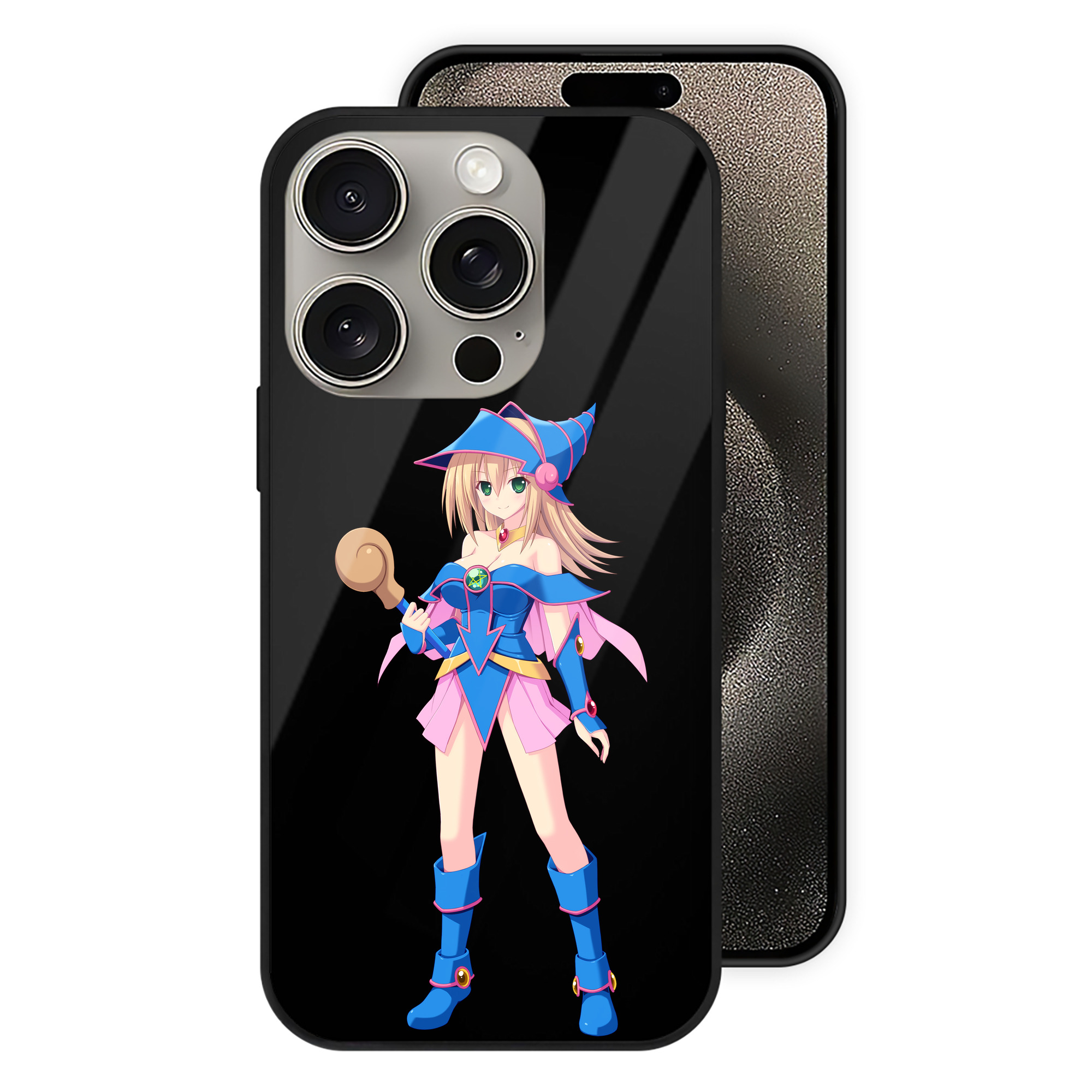 （画像用） 遊☆戯☆王 Yu-Gi-Oh! 【iPhone15Pro対応】スマホケース 耐衝撃＆黄変防止 背面ガラス