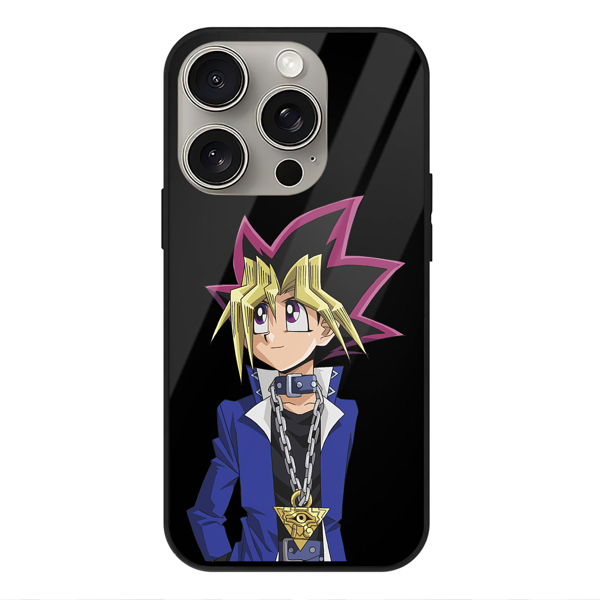 遊☆戯☆王 Yu-Gi-Oh! 【iPhone15Pro対応】スマホケース 耐衝撃＆黄変防止 背面ガラス