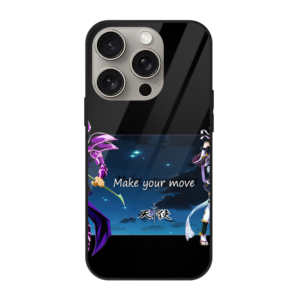 （画像用） 遊☆戯☆王 Yu-Gi-Oh! 【iPhone15Pro対応】スマホケース 耐衝撃＆黄変防止 背面ガラス