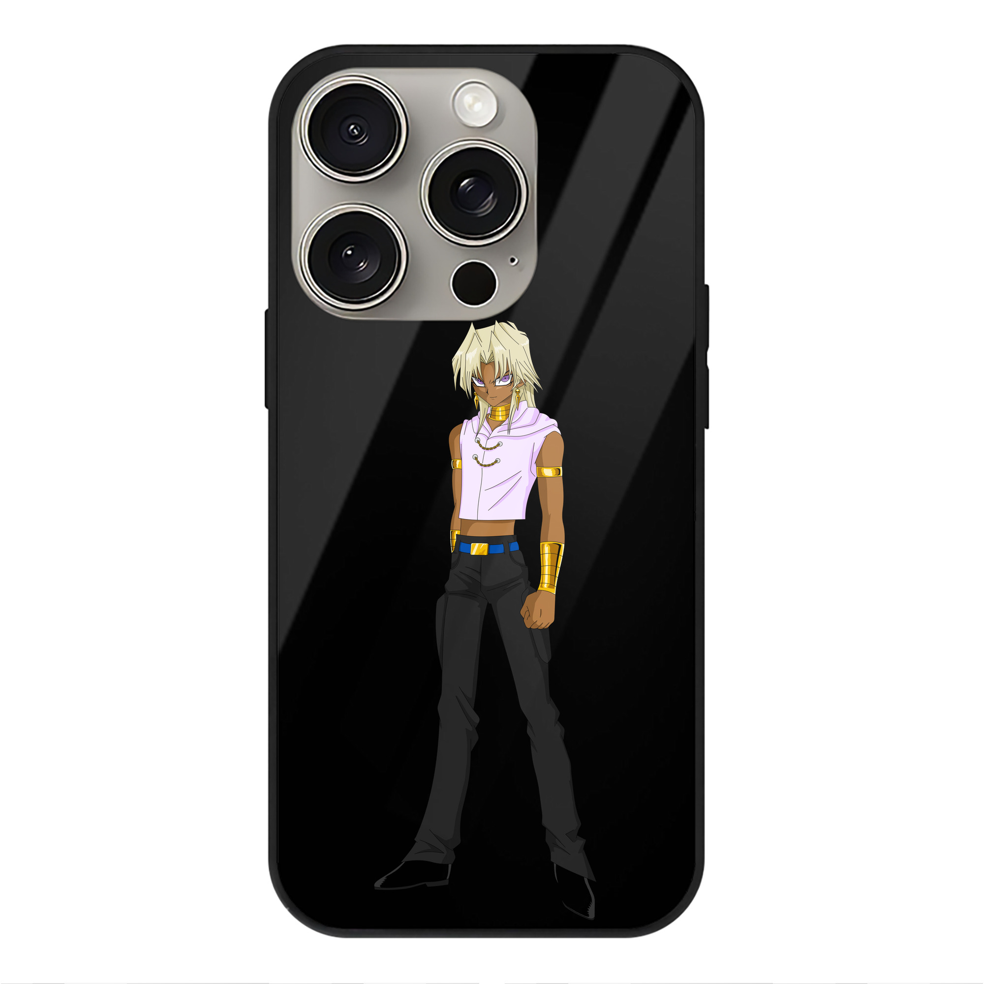 遊☆戯☆王 Yu-Gi-Oh! 【iPhone15Pro対応】スマホケース 耐衝撃＆黄変防止 背面ガラス