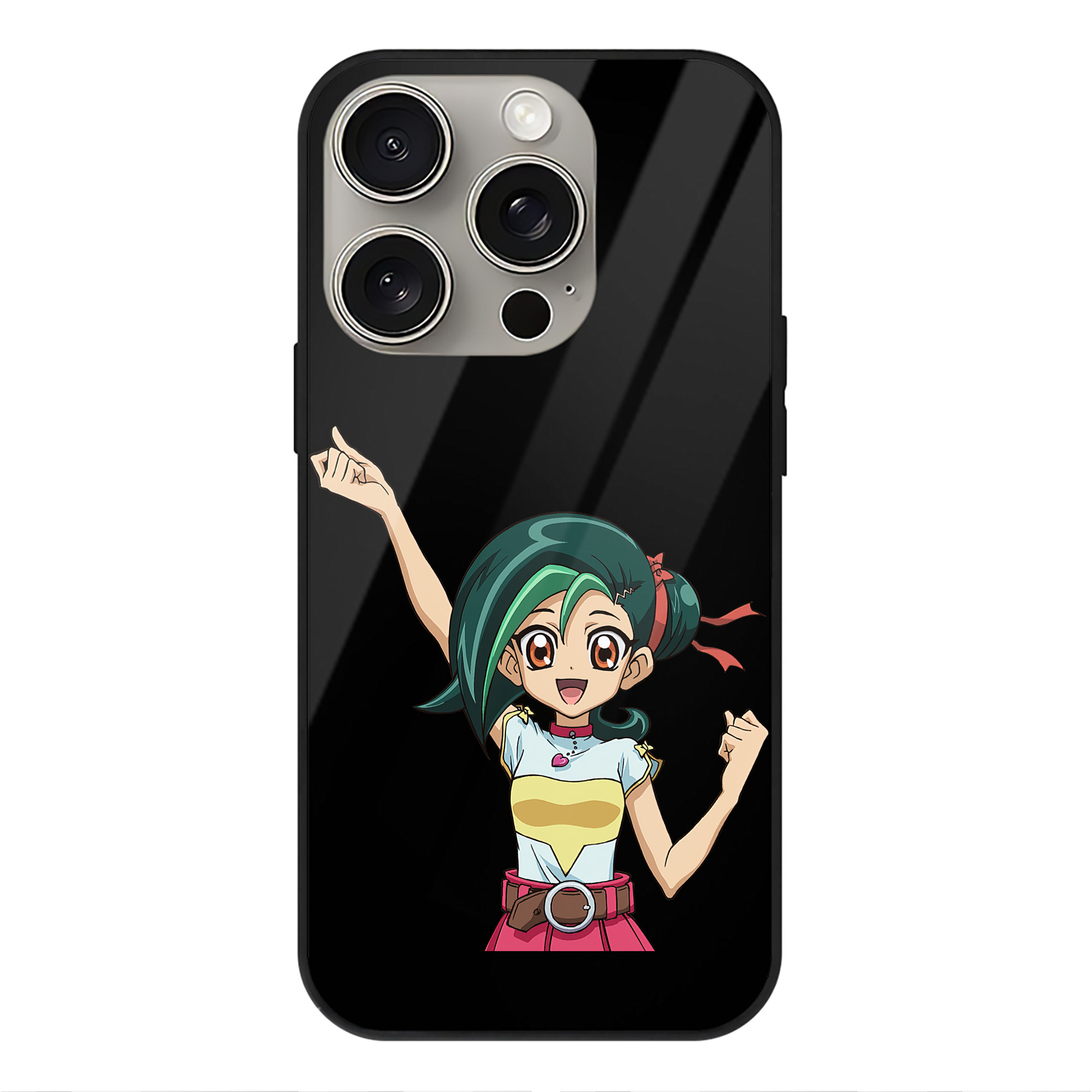 遊☆戯☆王 Yu-Gi-Oh! 【iPhone15Pro対応】スマホケース 耐衝撃＆黄変防止 背面ガラス