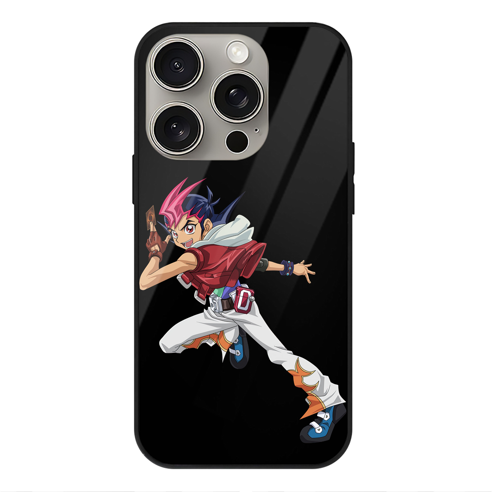 遊☆戯☆王 Yu-Gi-Oh! 【iPhone15Pro対応】スマホケース 耐衝撃＆黄変防止 背面ガラス