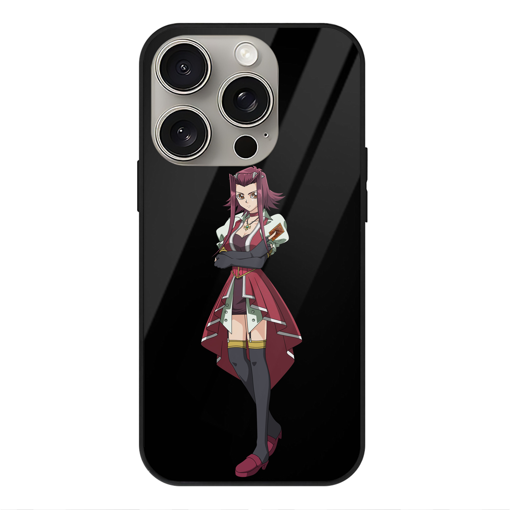 （画像用） 遊☆戯☆王 Yu-Gi-Oh! 【iPhone15Pro対応】スマホケース 耐衝撃＆黄変防止 背面ガラス