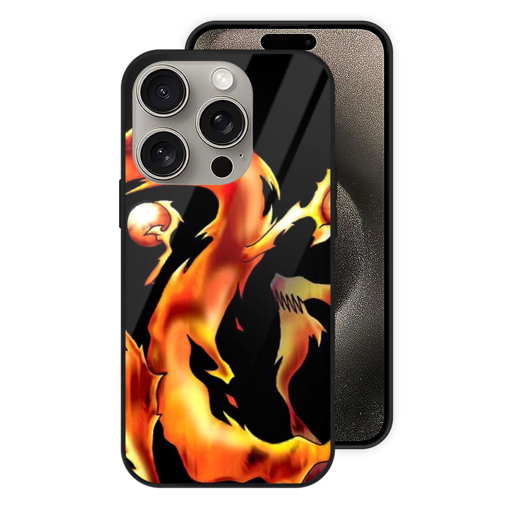 （画像用） 遊☆戯☆王 Yu-Gi-Oh! 【iPhone15Pro対応】スマホケース 耐衝撃＆黄変防止 背面ガラス