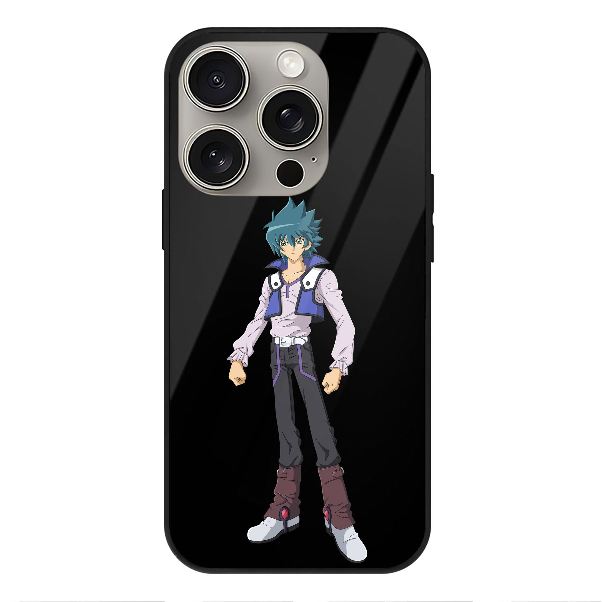 遊☆戯☆王 Yu-Gi-Oh! 【iPhone15Pro対応】スマホケース 耐衝撃＆黄変防止 背面ガラス