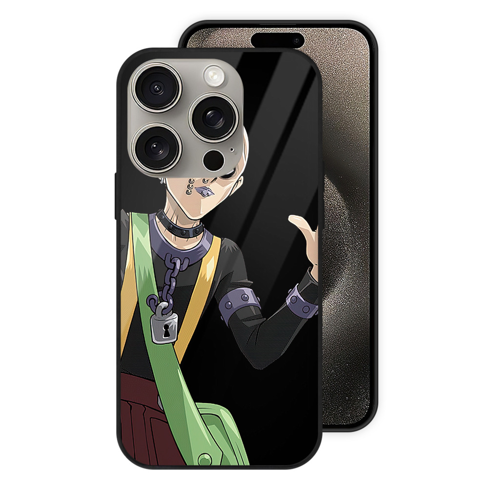 （画像用） 遊☆戯☆王 Yu-Gi-Oh! 【iPhone15Pro対応】スマホケース 耐衝撃＆黄変防止 背面ガラス