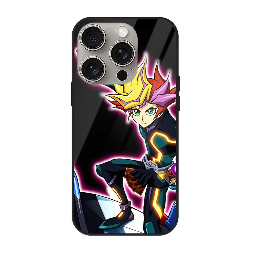 遊☆戯☆王 Yu-Gi-Oh! 【iPhone15Pro対応】スマホケース 耐衝撃＆黄変防止 背面ガラス