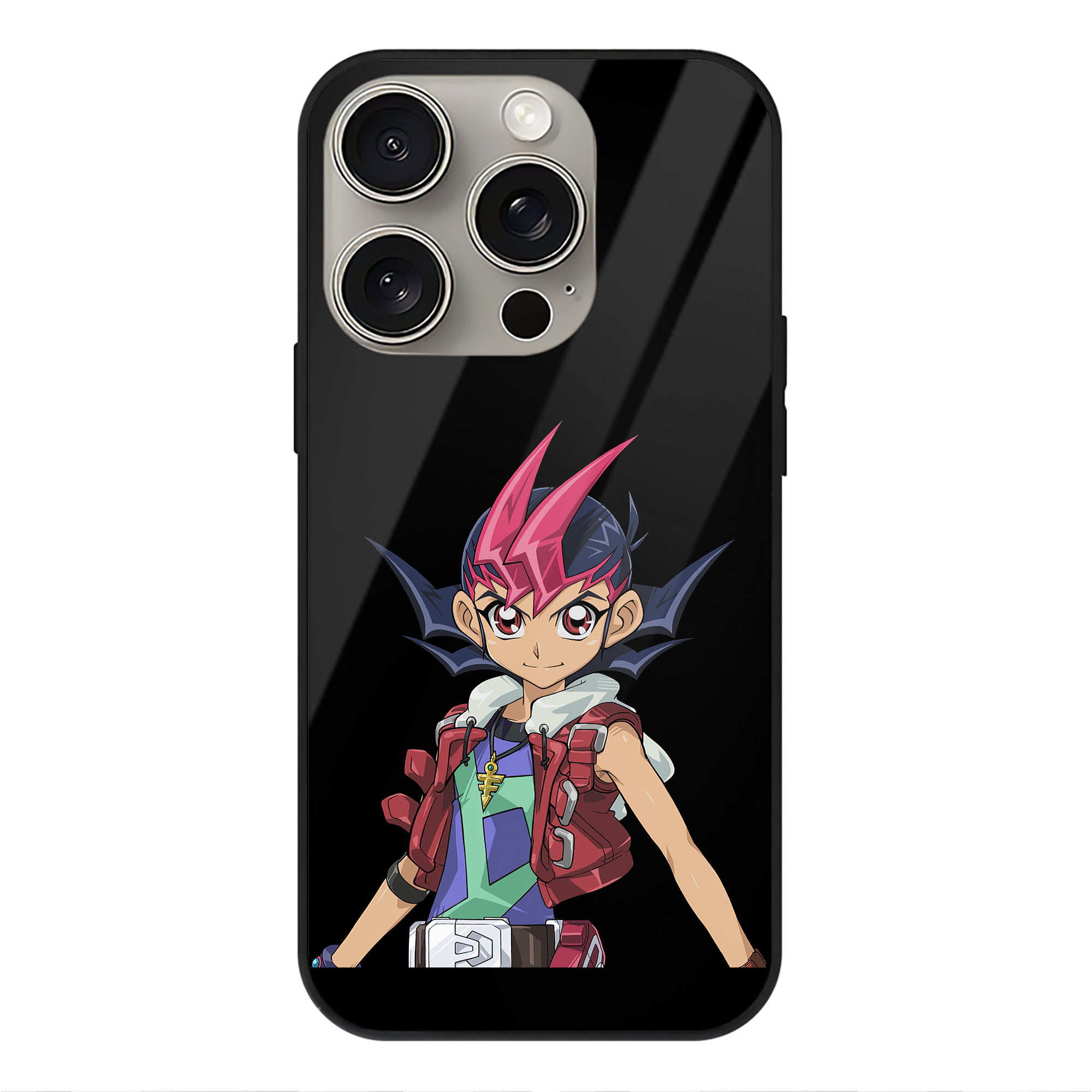 遊☆戯☆王 Yu-Gi-Oh! 【iPhone15Pro対応】スマホケース 耐衝撃＆黄変防止 背面ガラス