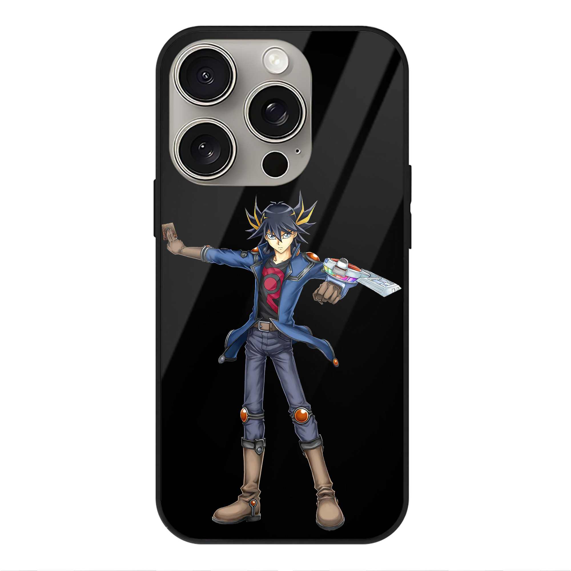 遊☆戯☆王 Yu-Gi-Oh! 【iPhone15Pro対応】スマホケース 耐衝撃＆黄変防止 背面ガラス