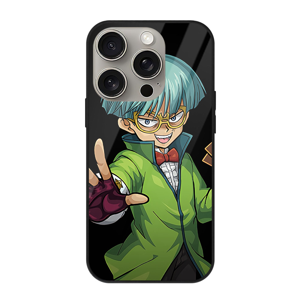 遊☆戯☆王 Yu-Gi-Oh! 【iPhone15Pro対応】スマホケース 耐衝撃＆黄変防止 背面ガラス