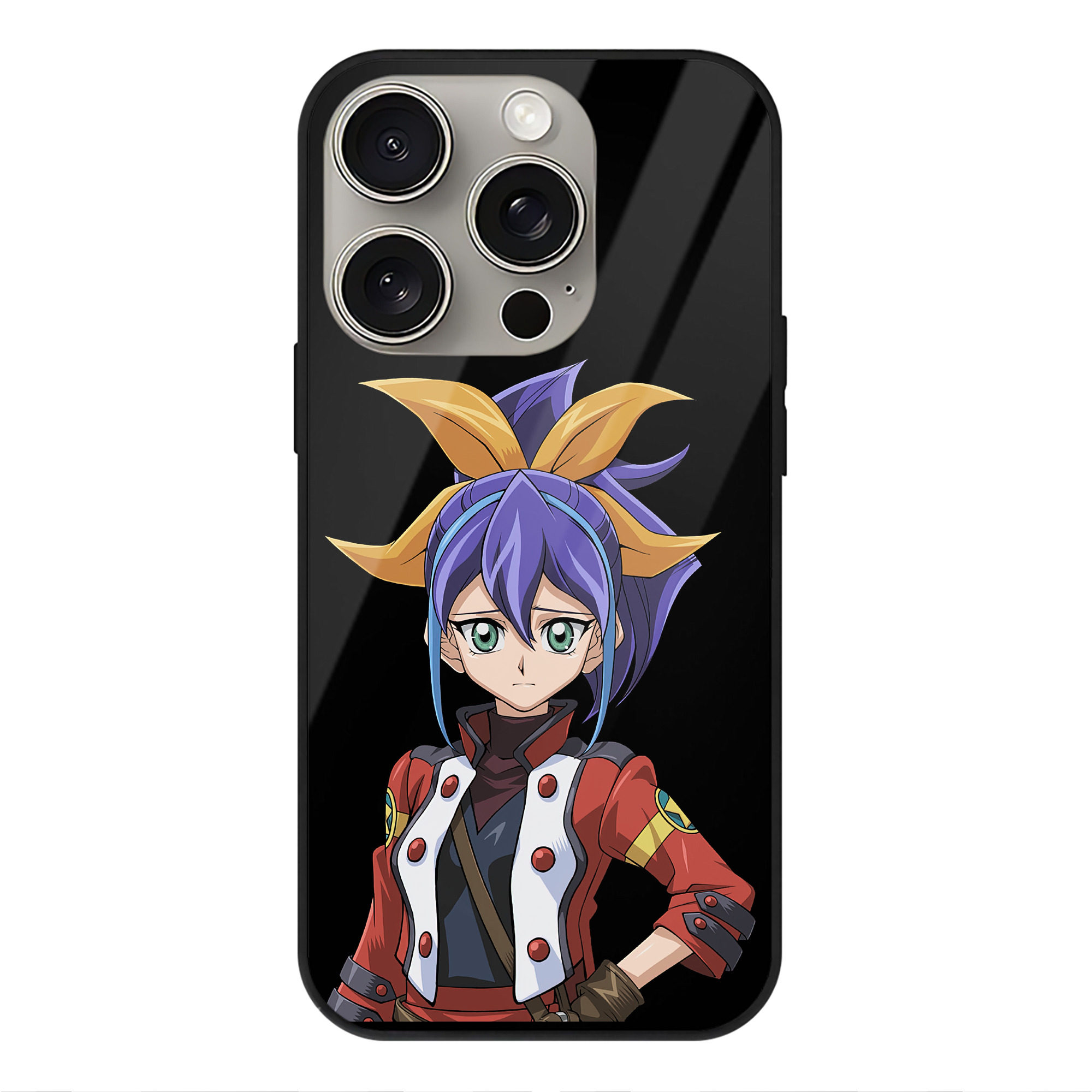 遊☆戯☆王 Yu-Gi-Oh! 【iPhone15Pro対応】スマホケース 耐衝撃＆黄変防止 背面ガラス