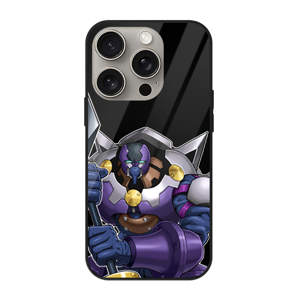 （画像用） 遊☆戯☆王 Yu-Gi-Oh! 【iPhone15Pro対応】スマホケース 耐衝撃＆黄変防止 背面ガラス