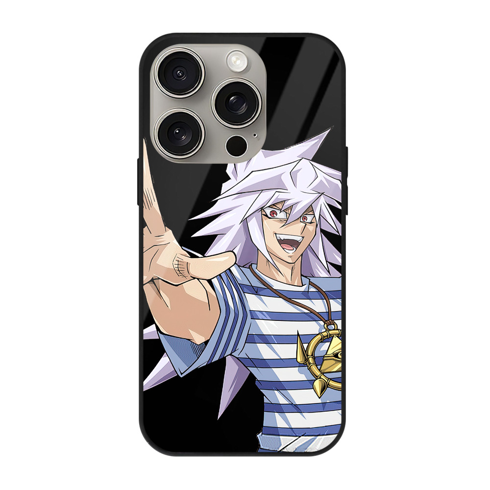 遊☆戯☆王 Yu-Gi-Oh! 【iPhone15Pro対応】スマホケース 耐衝撃＆黄変防止 背面ガラス