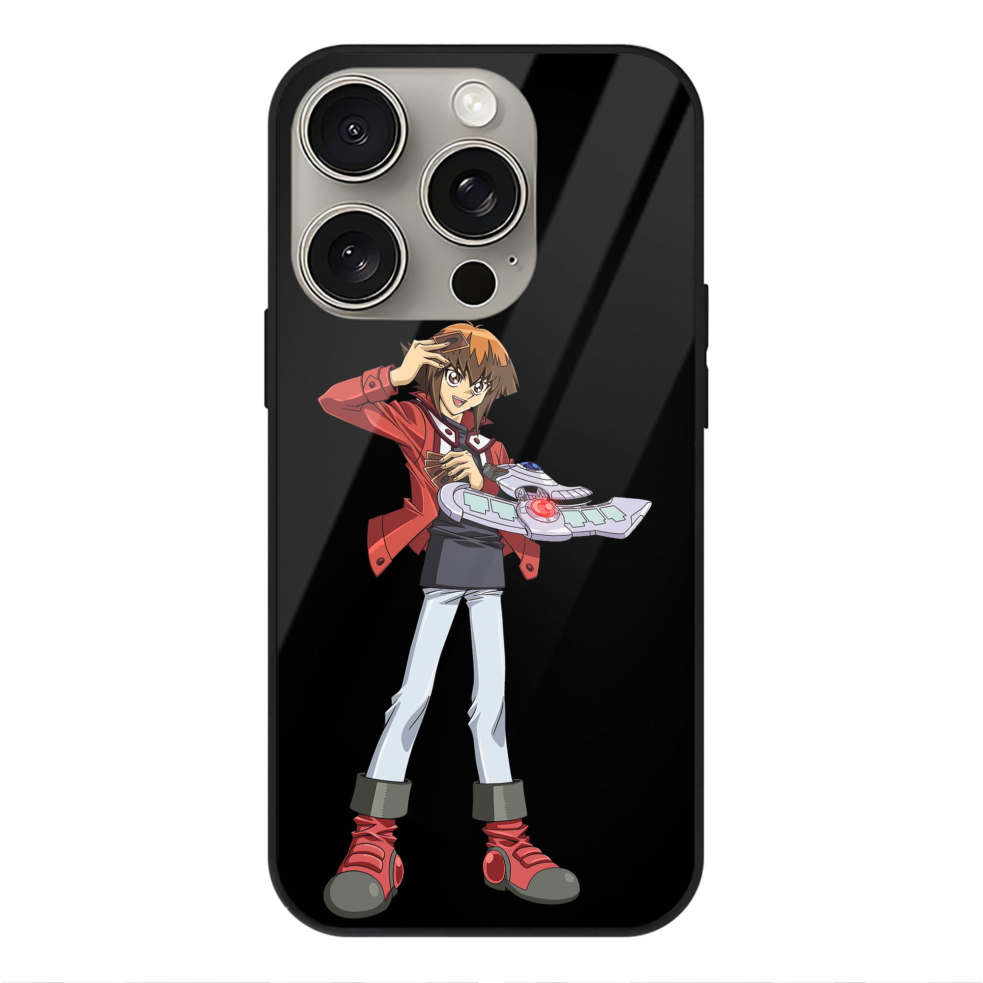 （画像用） 遊☆戯☆王 Yu-Gi-Oh! 【iPhone15Pro対応】スマホケース 耐衝撃＆黄変防止 背面ガラス