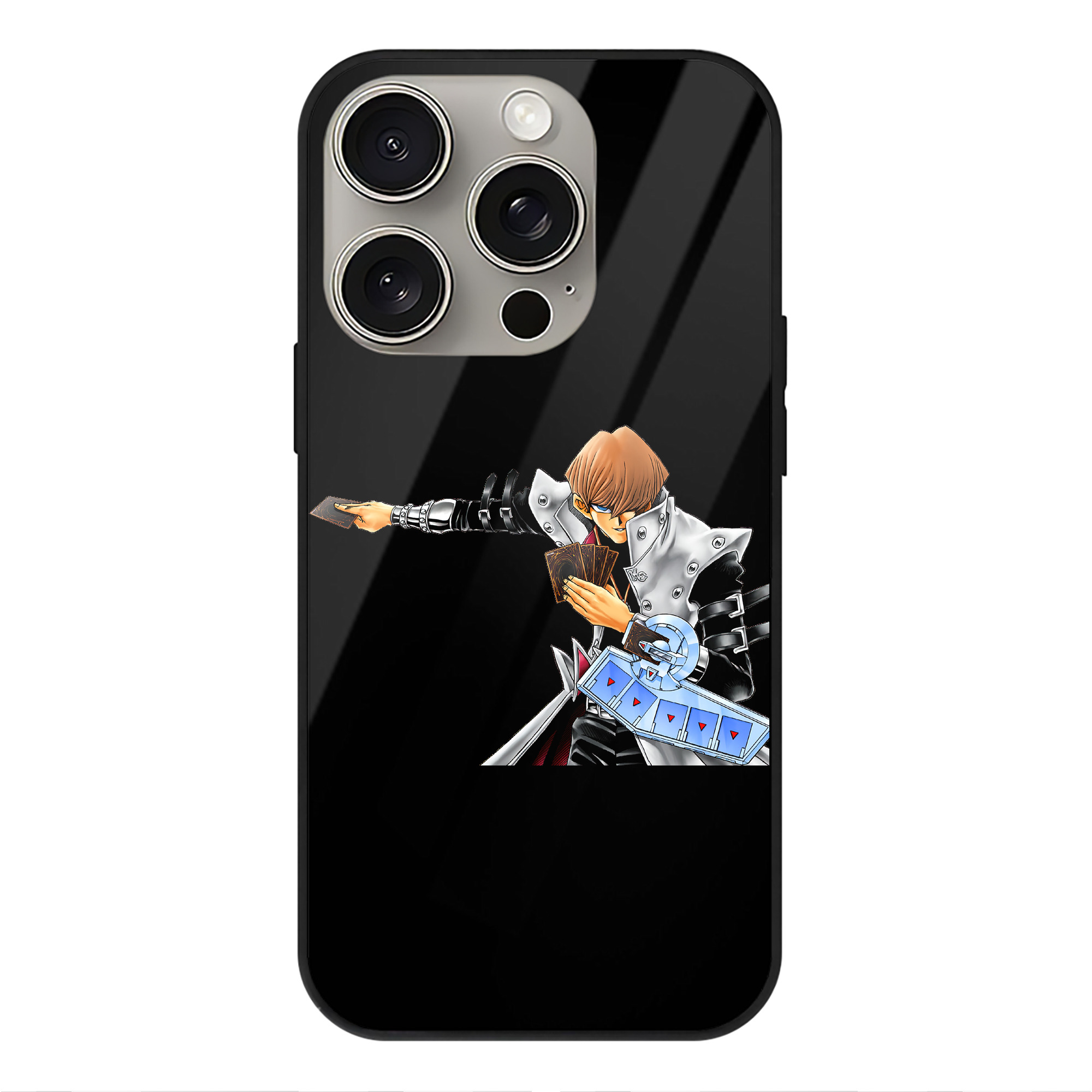 （画像用） 遊☆戯☆王 Yu-Gi-Oh! 【iPhone15Pro対応】スマホケース 耐衝撃＆黄変防止 背面ガラス