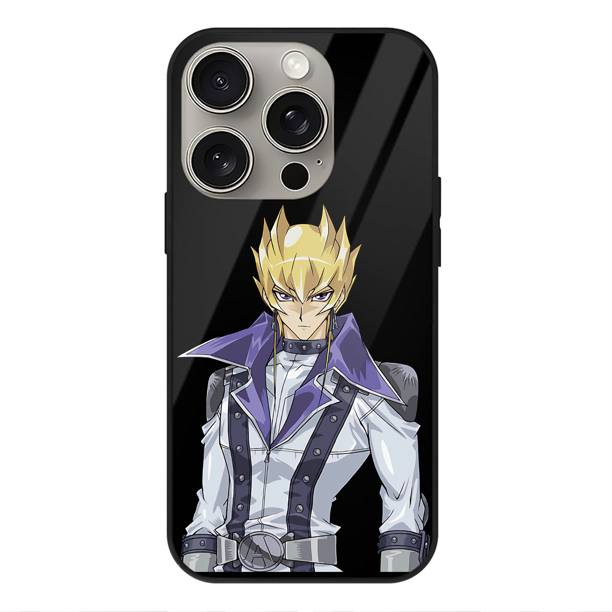 （画像用） 遊☆戯☆王 Yu-Gi-Oh! 【iPhone15Pro対応】スマホケース 耐衝撃＆黄変防止 背面ガラス