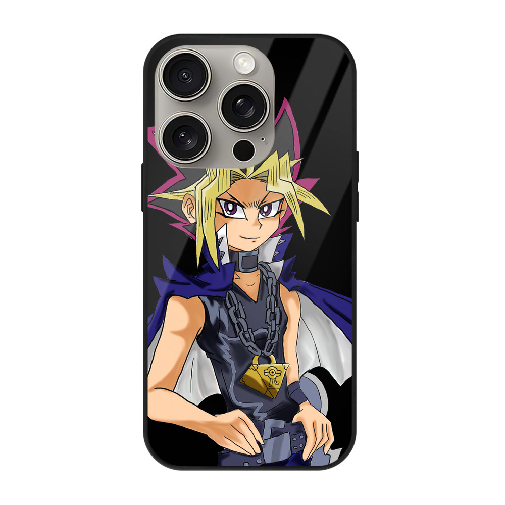 遊☆戯☆王 Yu-Gi-Oh! 【iPhone15Pro対応】スマホケース 耐衝撃＆黄変防止 背面ガラス