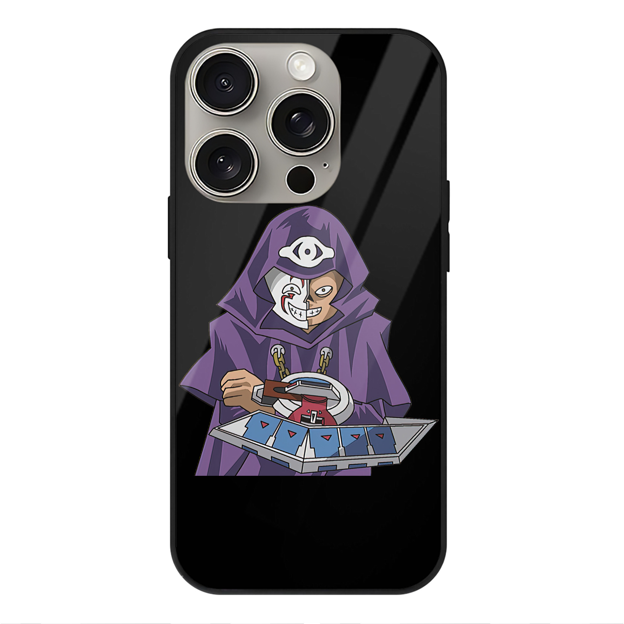 （画像用） 遊☆戯☆王 Yu-Gi-Oh! 【iPhone15Pro対応】スマホケース 耐衝撃＆黄変防止 背面ガラス